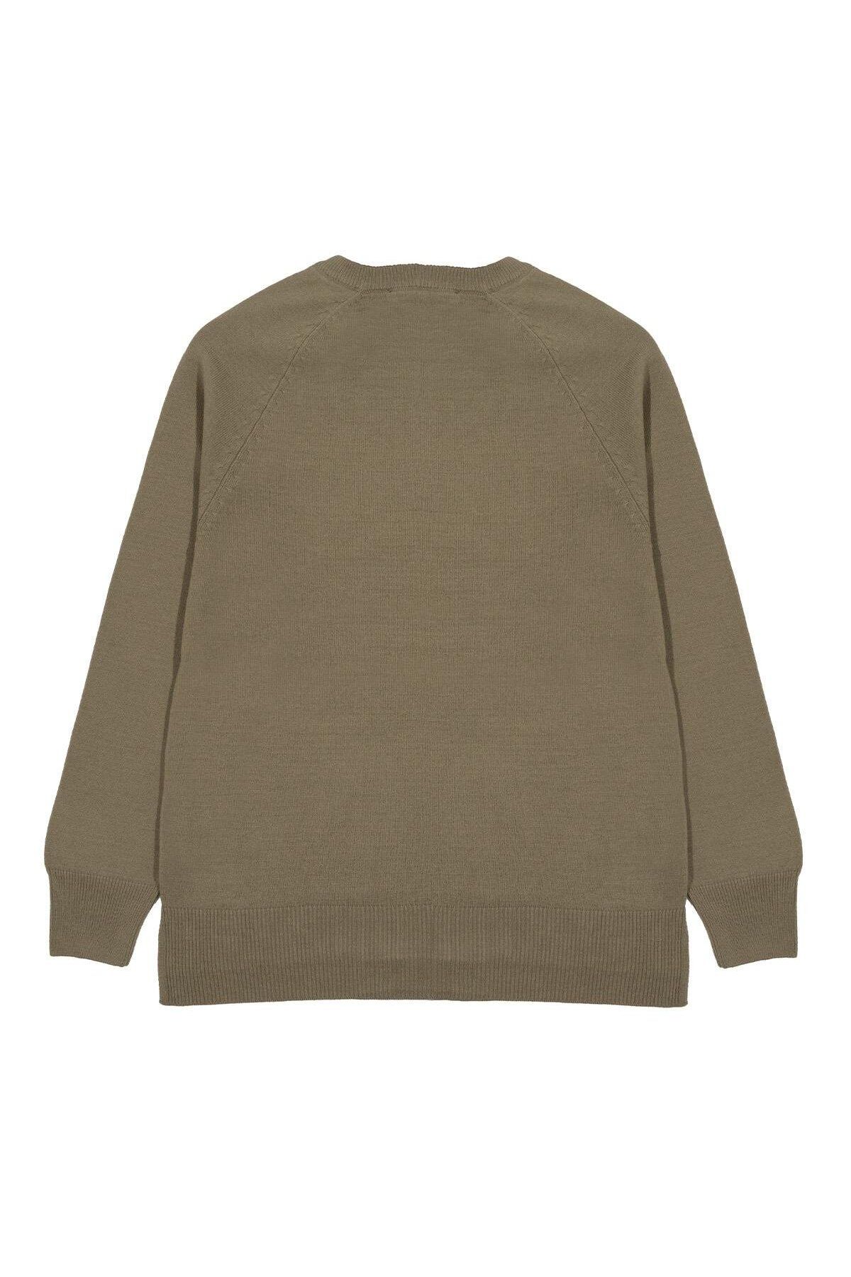 SHERIN-Light Green Crew Neck Sweater 3