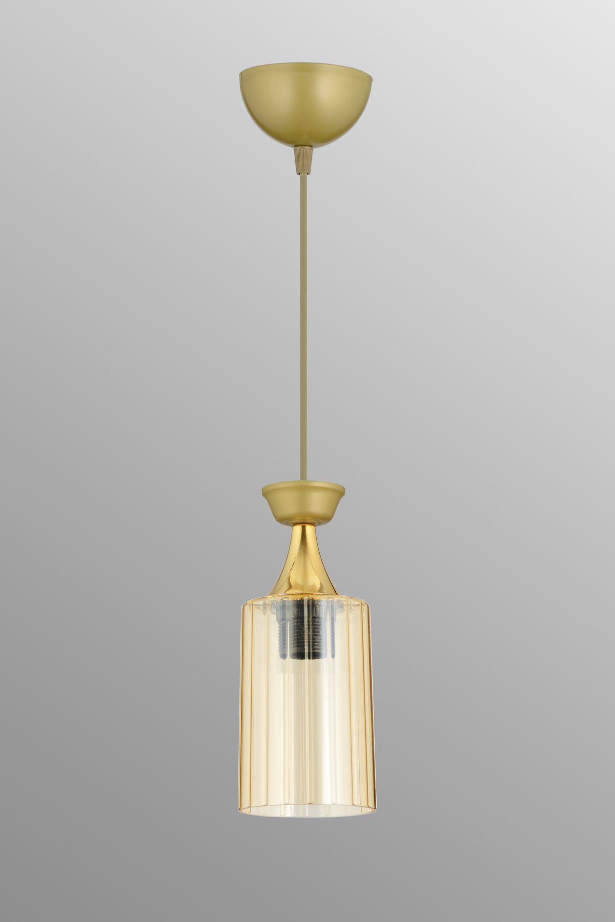 SONSUZ AYDINLATMA&AVİZE-Single Pendant Lamp Antiqued Mica Honey Glass Luxury Modern Downward Facing Chandelier 2