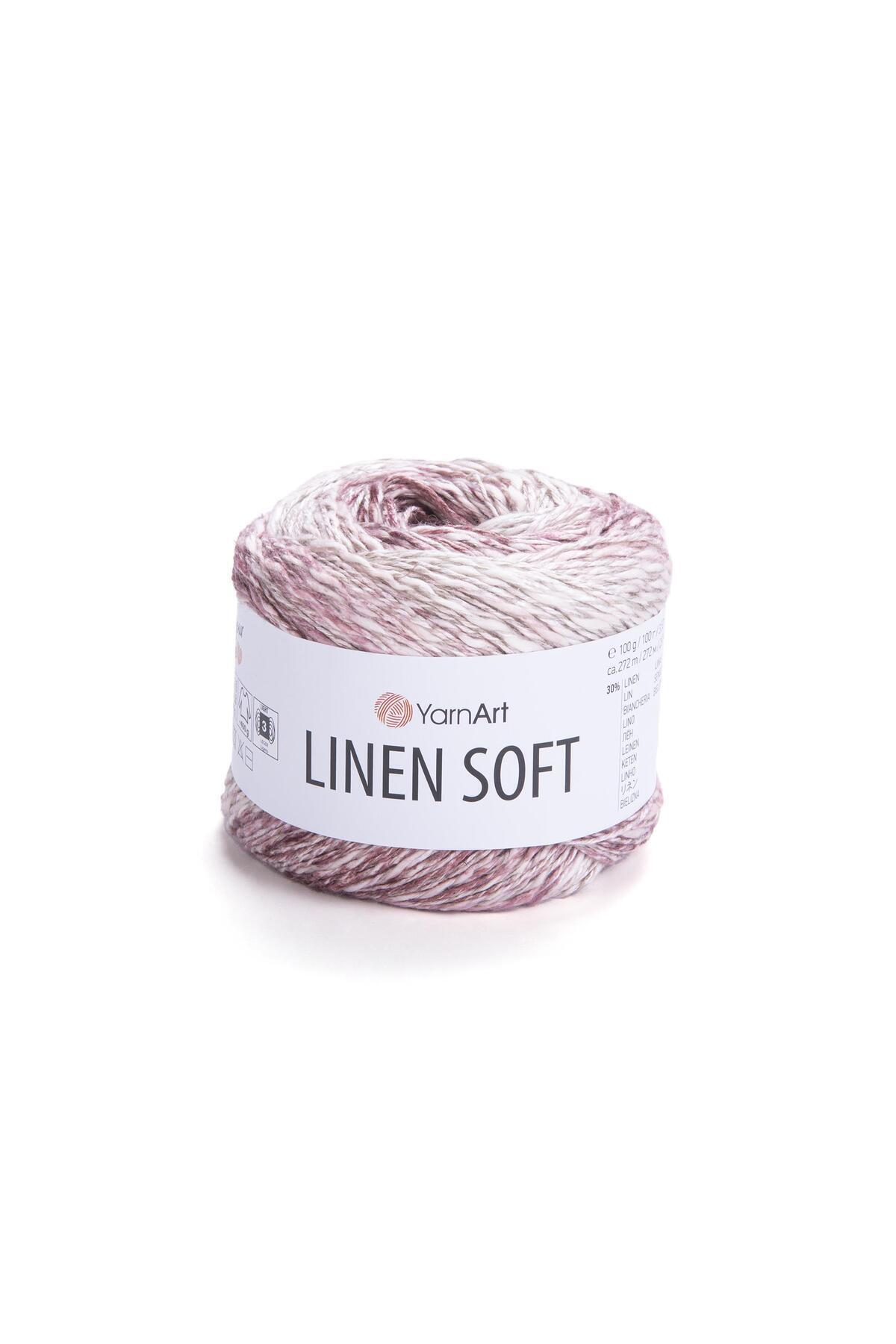 Yarnart LINEN SOFT - EL ÖRGÜ İPİ EBRULİ-7405 - Fiyatı, Yorumları