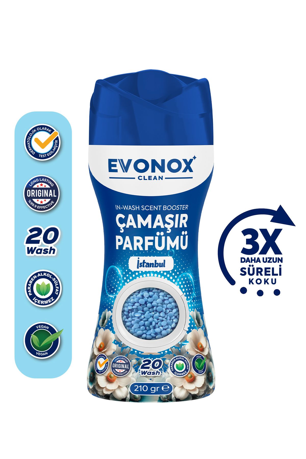 Evonox Clean Granül Çamaşır Parfümü & Çamaşır Yumuşatıcı İstanbul 210 gr