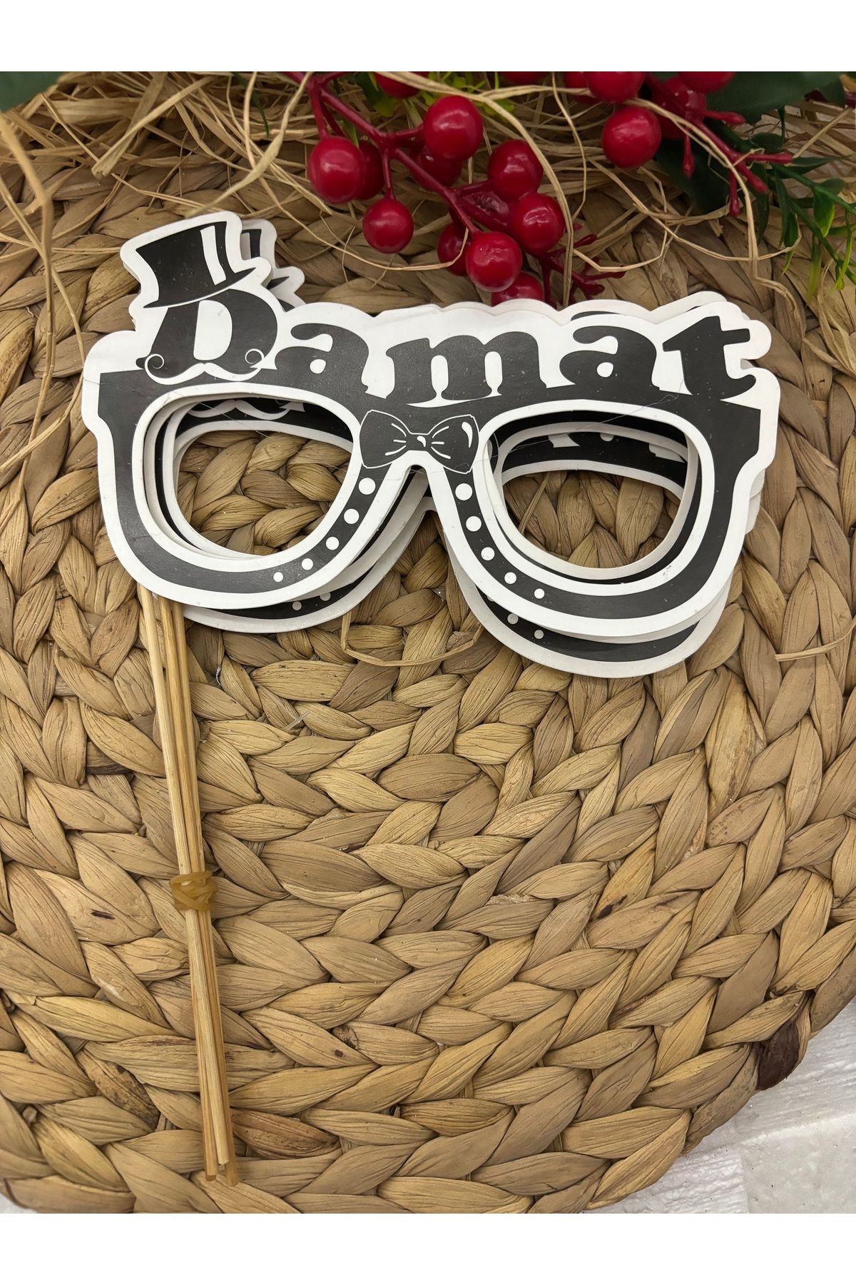 Deniz Party Store DAMAT  ... Temalı Gözlük şeklinde Konuşma Balonu 5 adet