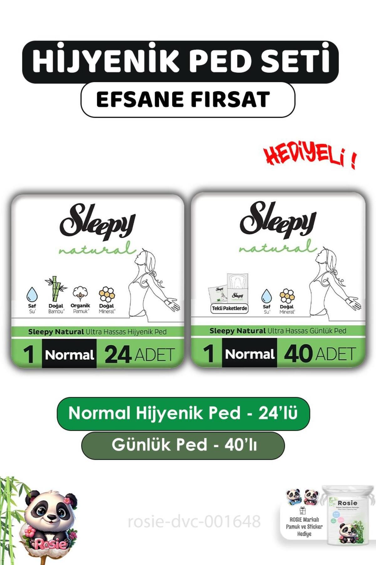 Sleepy normal ped 24 lü +günlük ped 40 lı