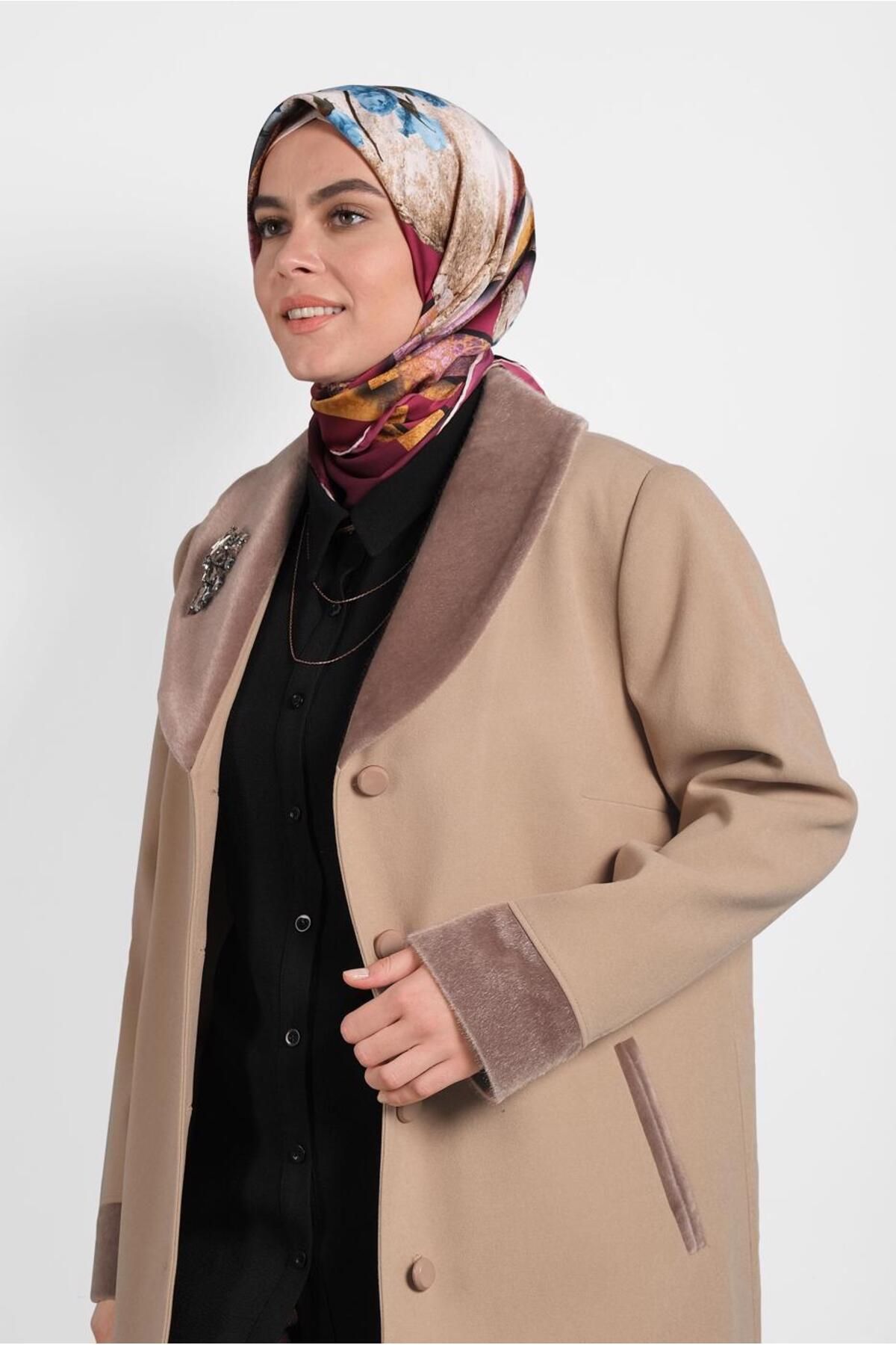 مانتو دکمه دار 90081 Alvina