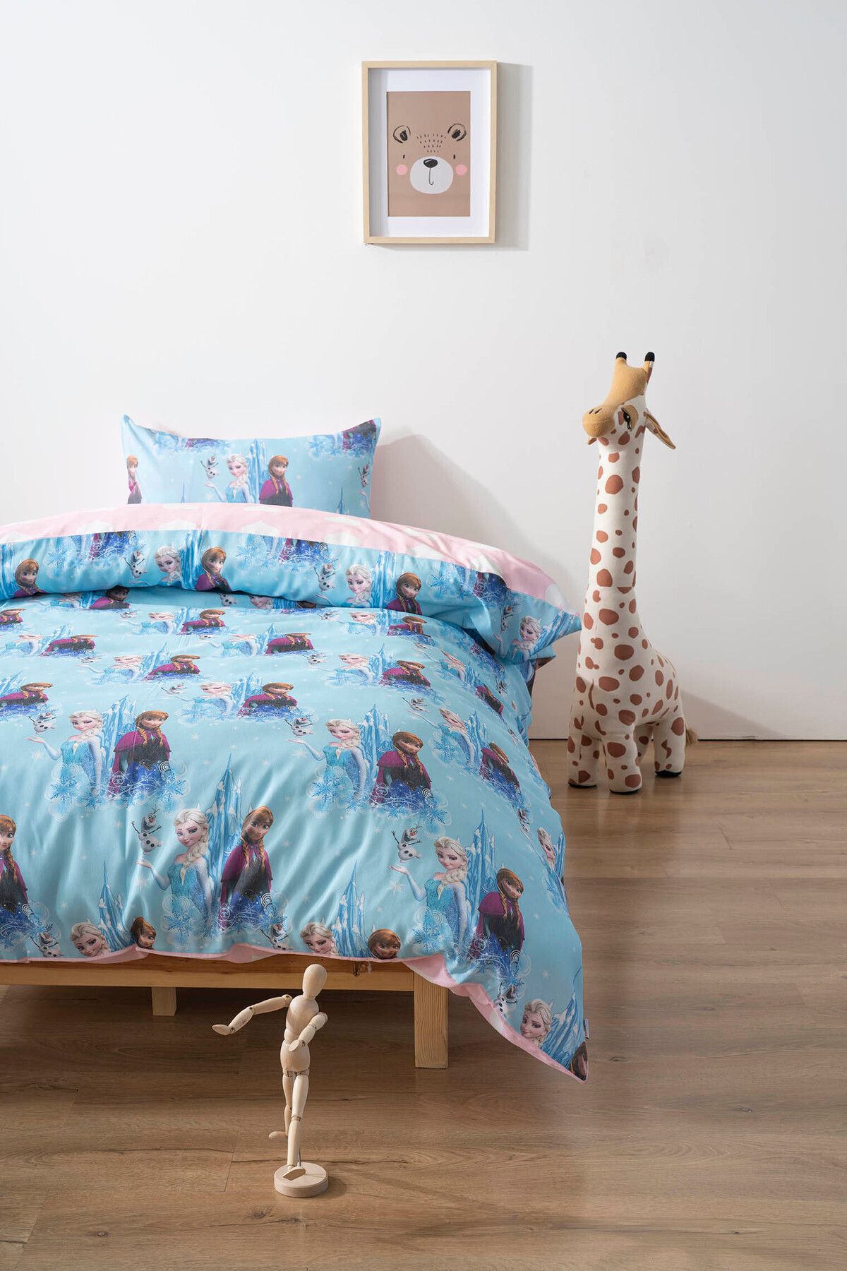 Rivaİstanbul-Elsa Patterned Double Sided Children's Duvet Cover Set Cotton 2