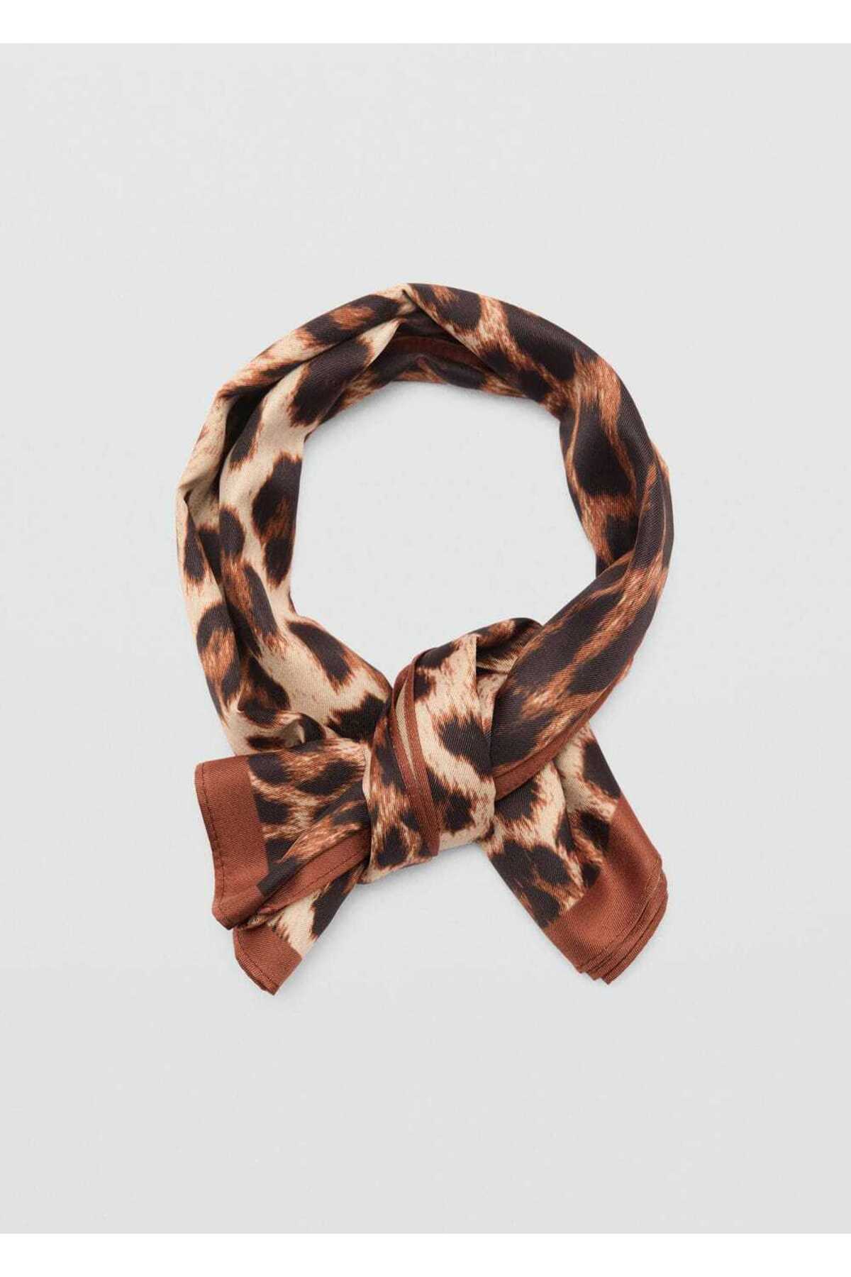 MANGO Woman-Schal mit Leopardenmuster 4