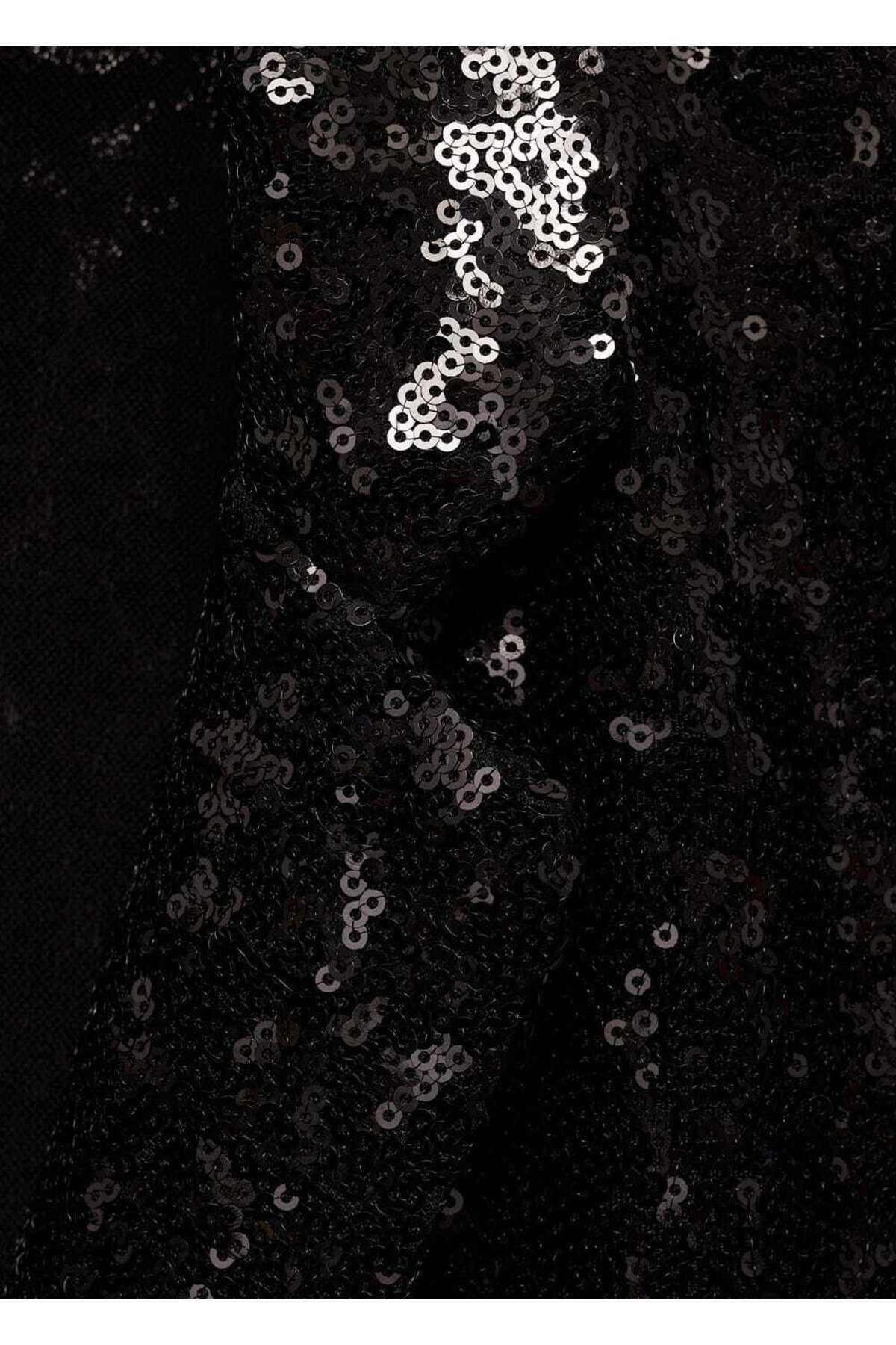 MANGO Woman-Sequin Jumpsuit with Flap 8