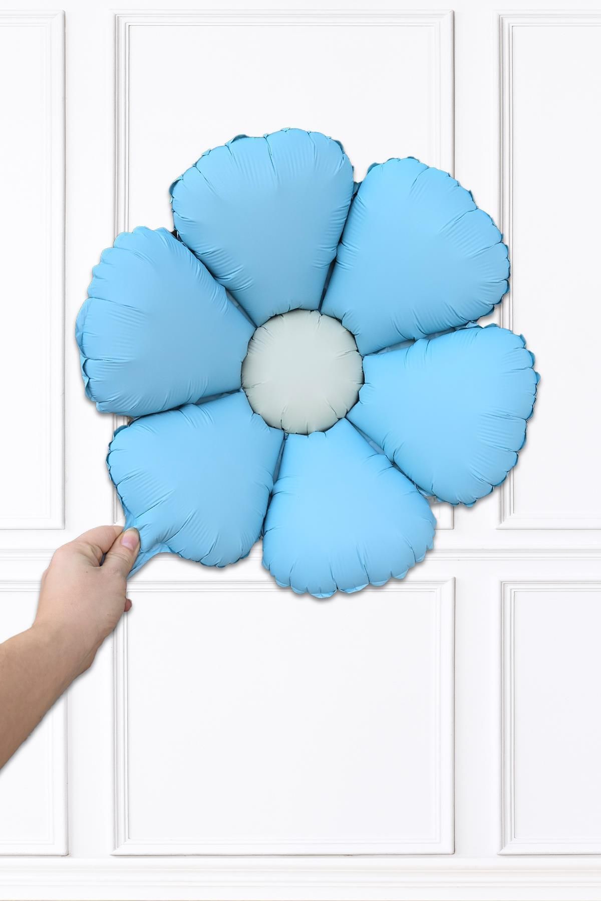 PEKSHOP-Macaron Blue Daisy Foil Balloon 1