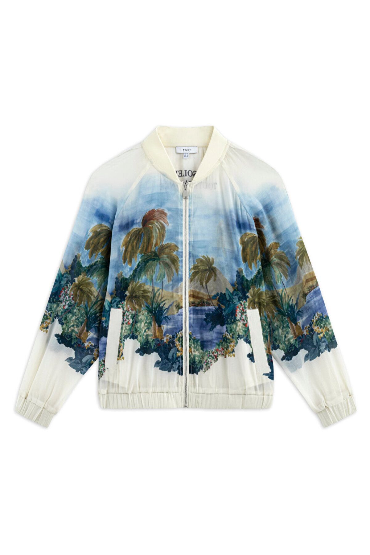 Twist-Visual printed bomber jacket 3