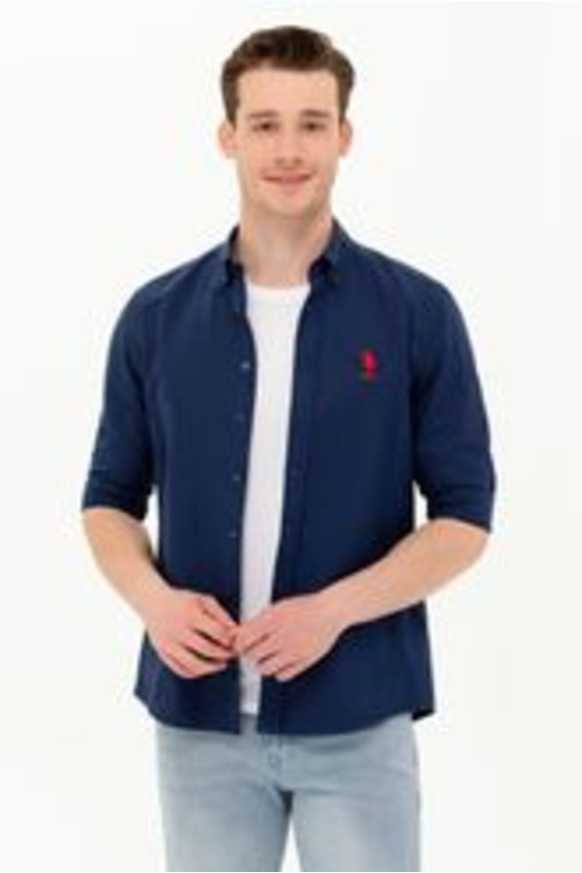 پیراهن مردانه آبی سرمه ای Gox023y Us Polo Assn - 1570715 U.S. Polo Assn.