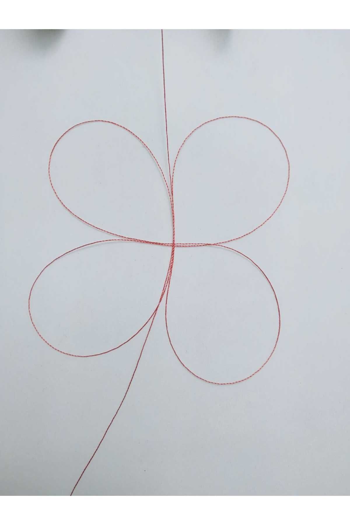 Eskişehir hobi sanat-0.2 mm 100 Meters Rosary String Rose Red Color (Thinest Rosary String) 2