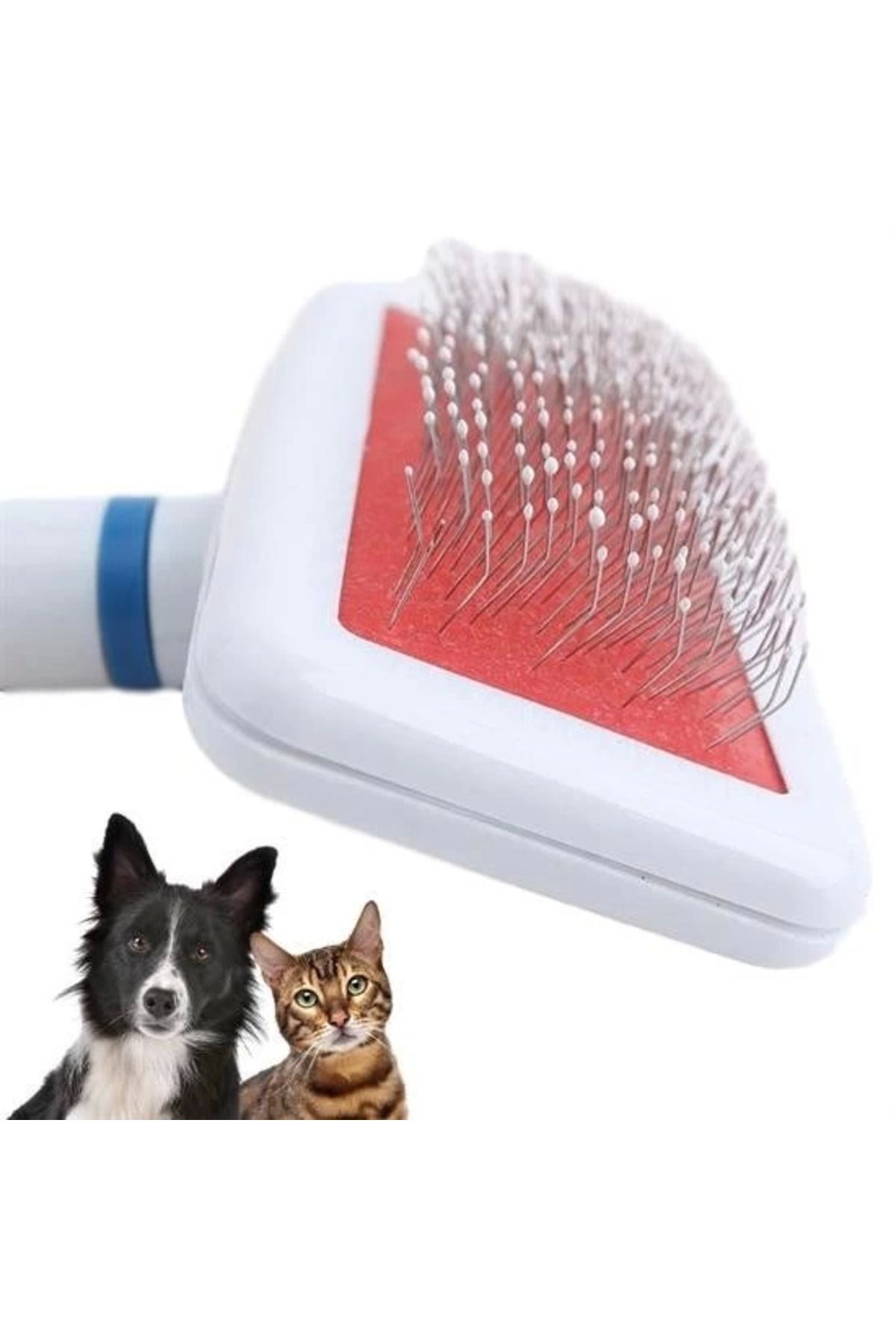 Epilons-Stainless Pet Cat Dog Hair Crawling Collecting Brush Easy to Clean Grooming Tool 5