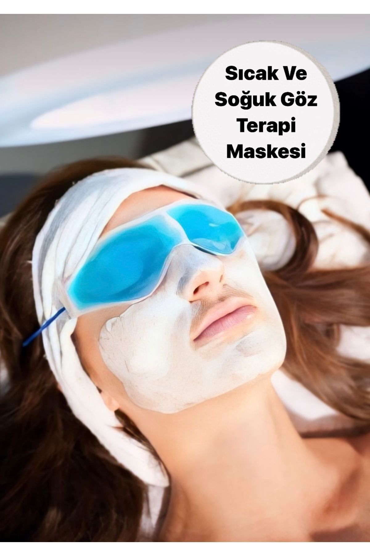 CNGZSHOP Çok Kullanımlık Jel Göz Terapi Bandı /Göz Altı Torbası Şişlik Giderici Soğuk Sıcak Terapi Bandı