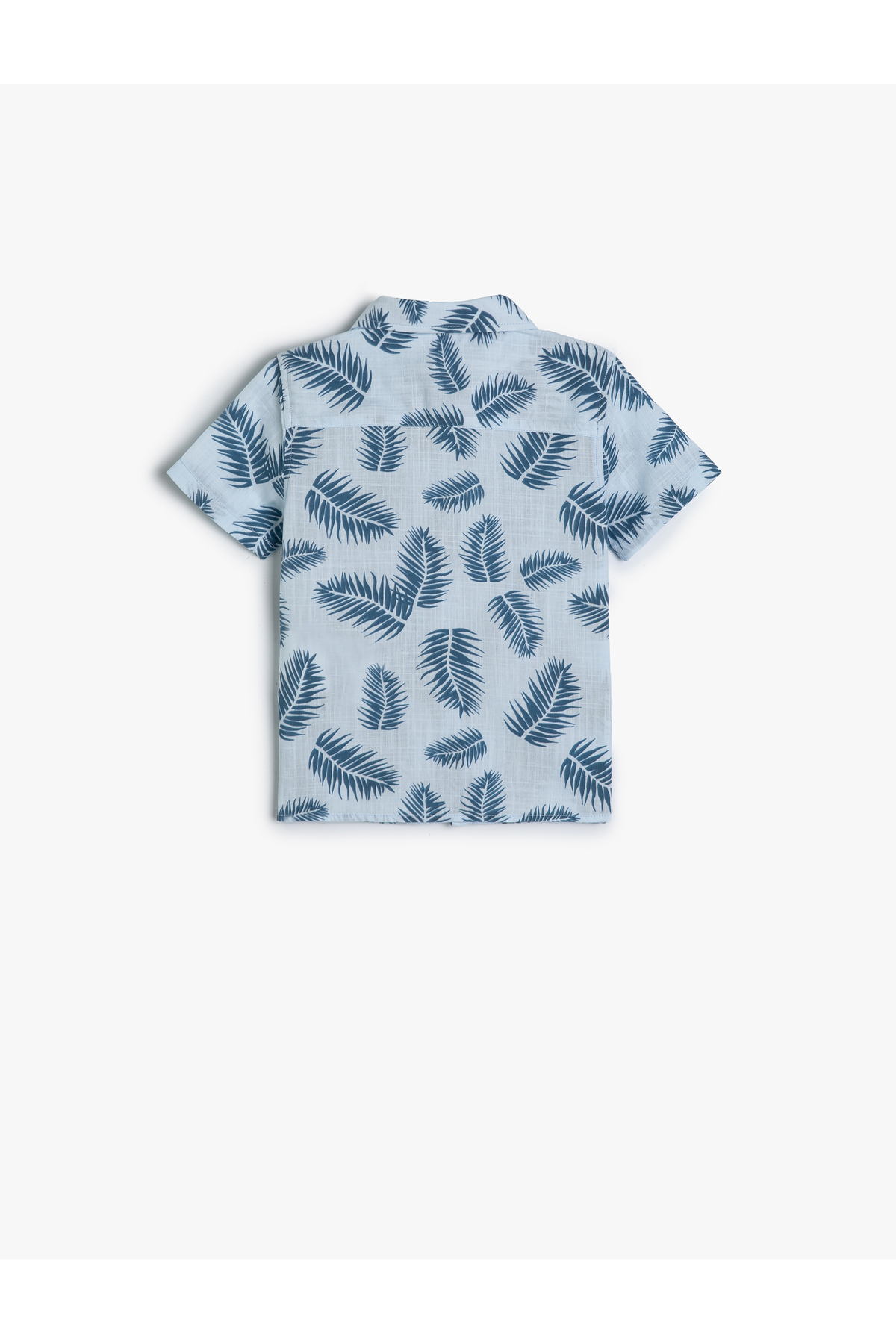 Koton Gömlek Yaprak Baskılı Kısa Kollu Cepli Pamuklu fotoğrafı 2 (önizleme)