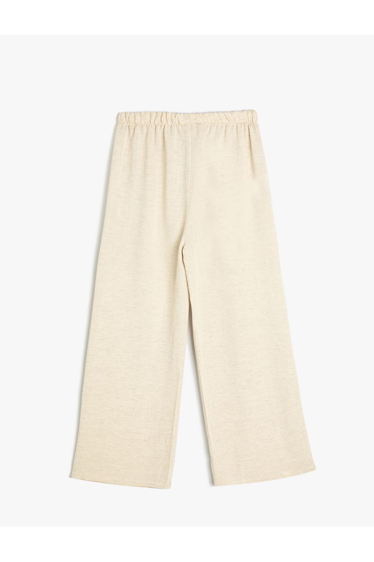 Koton-Linen Blended Spanish Leg Basic Trousers 2