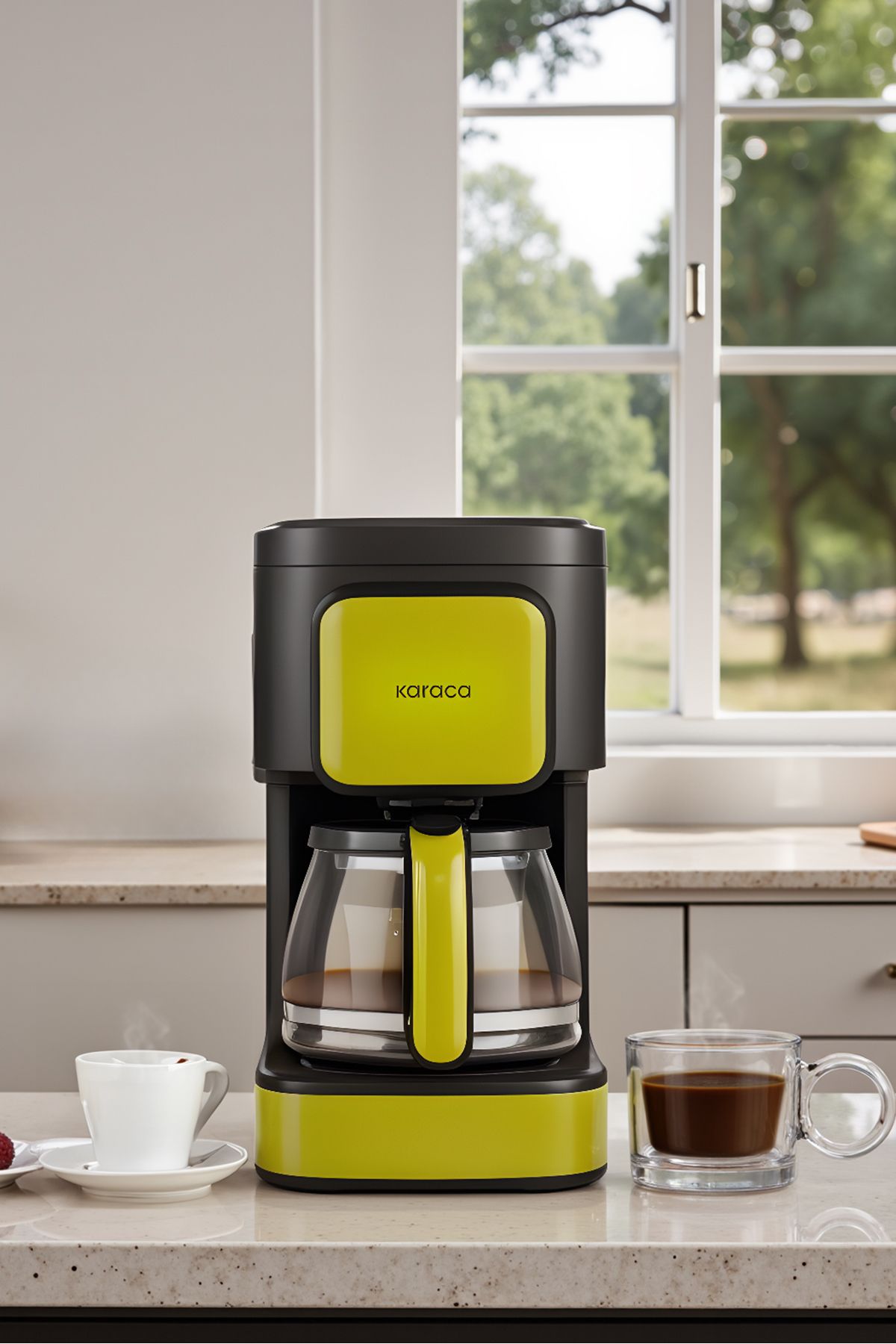 Karaca Just Coffee Aroma 2 in1 Filtre Kahve ve Çay Demleme Makinesi Lime Green