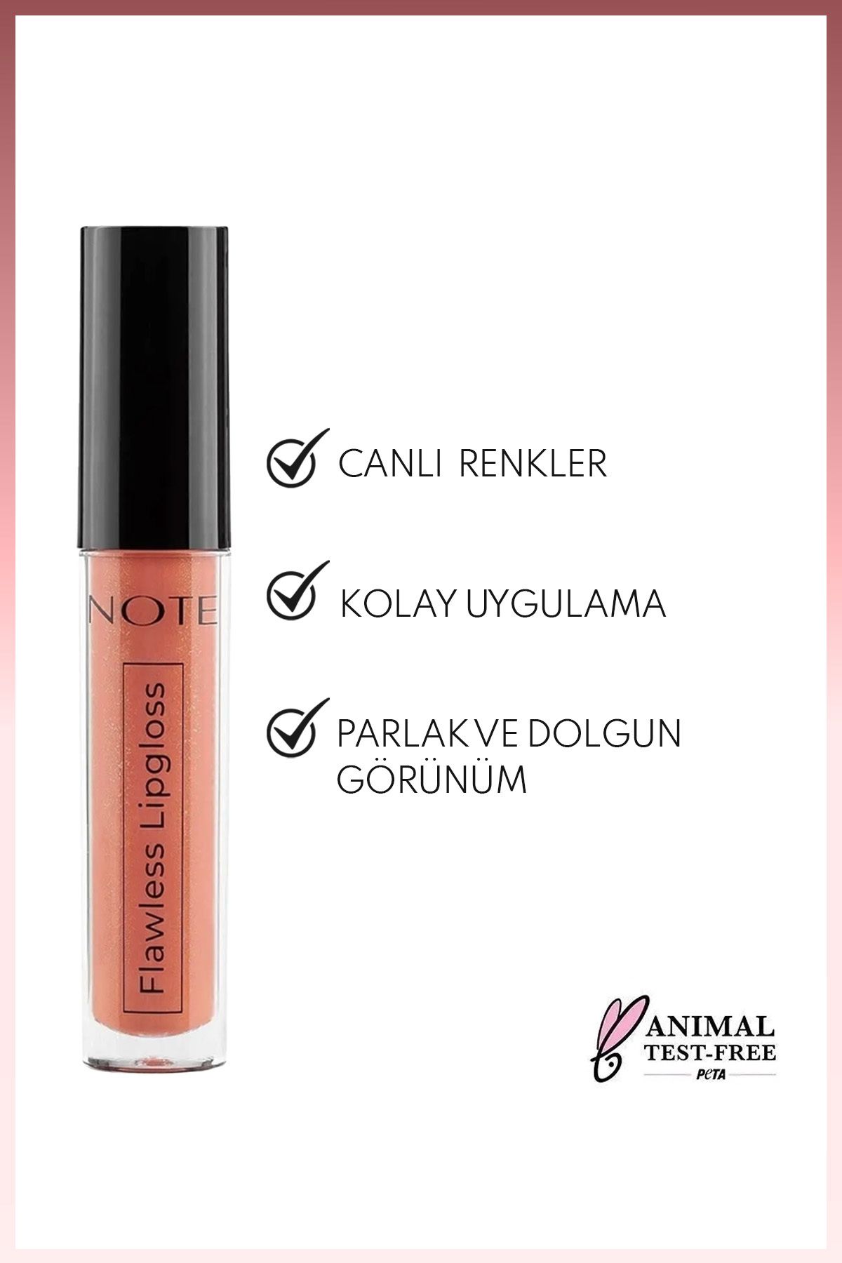 NOTE-05 Sweet and Sour - Orange Flawless Lipgloss Moisturizing Lip Gloss 2