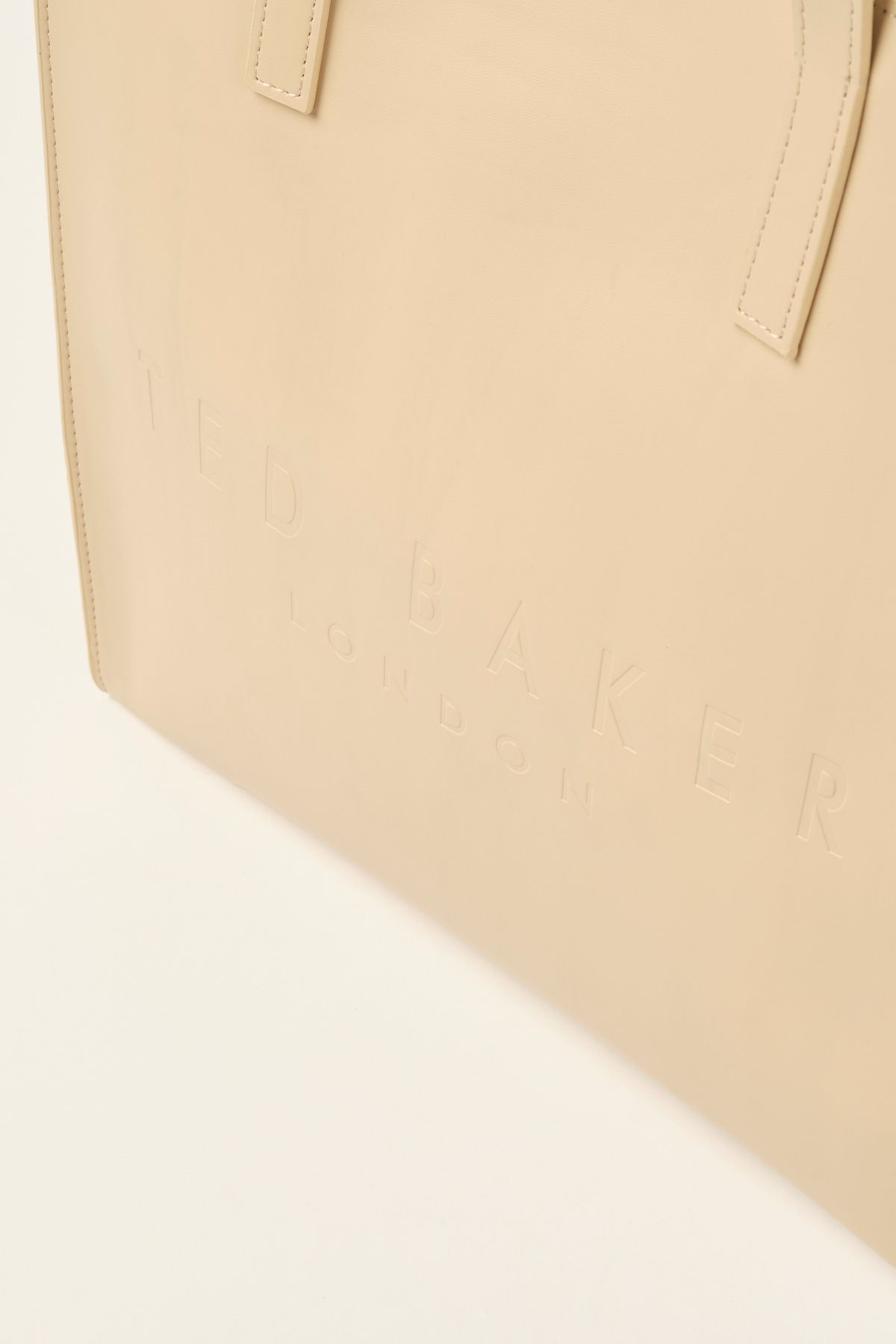 کیف شانه ای نود زنانه بزرگ نمادین بژ 9047 Ted Baker
