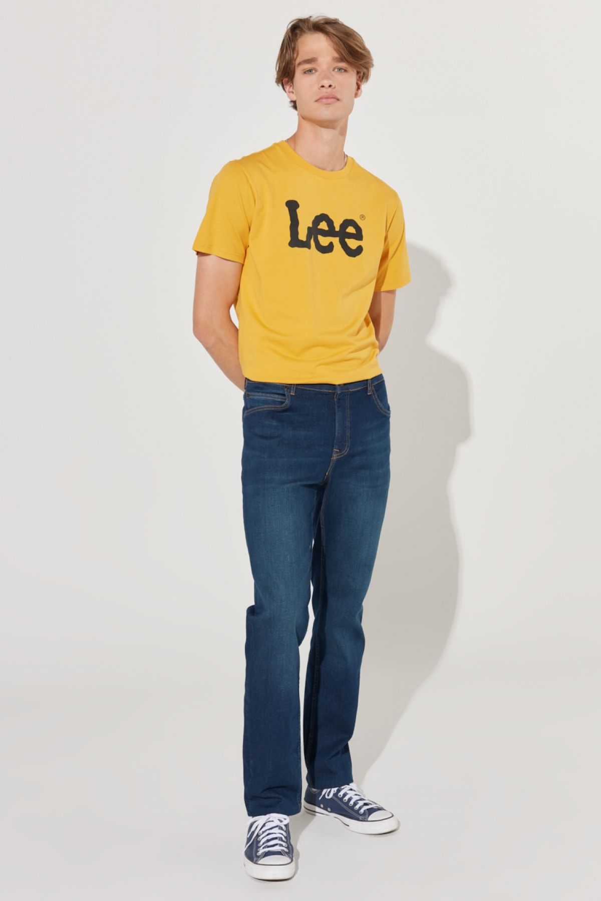 Lee-Rider Slim Fit Slim Fit normální pas Flexibilní džínové kalhoty 3