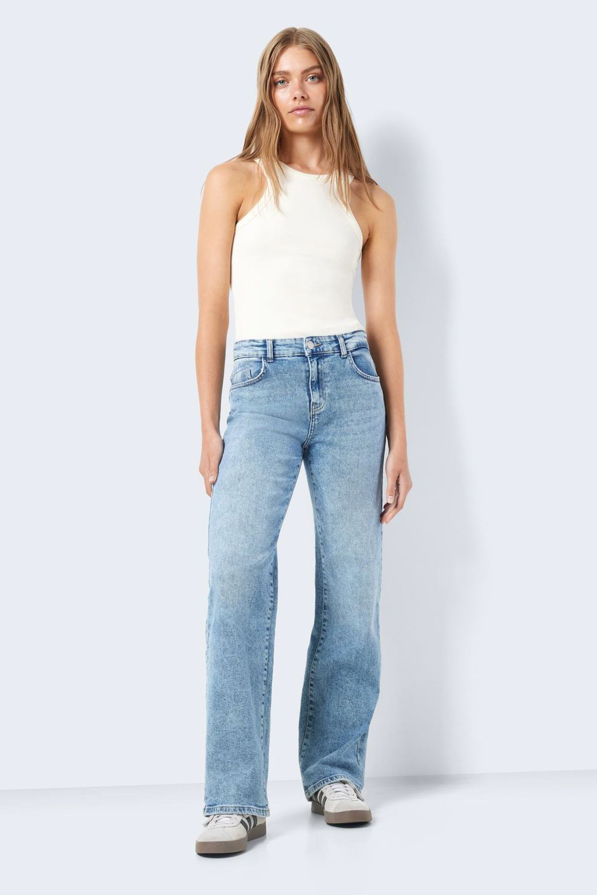 Noisy May-Pantaloni Jeans NMYOLANDA NW Wide Cut - AZ236LB NOOS 6
