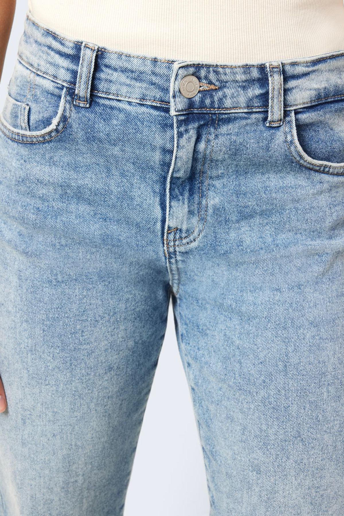 Noisy May-Pantaloni Jeans NMYOLANDA NW Wide Cut - AZ236LB NOOS 5