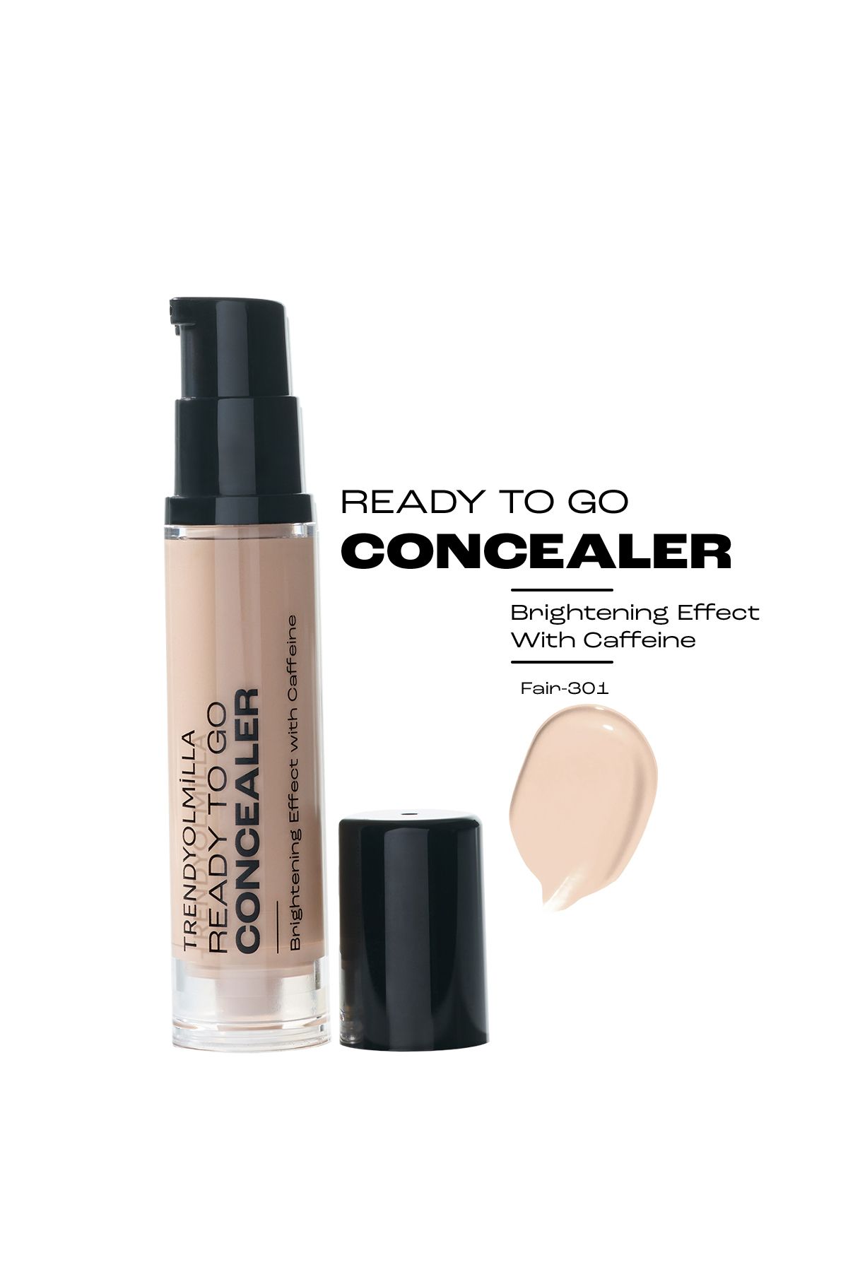 Trendyolmilla Beauty-Glänzender Koffein- und feuchtigkeitsspendender Concealer – Fair-301 TKZAW25KT00001 2