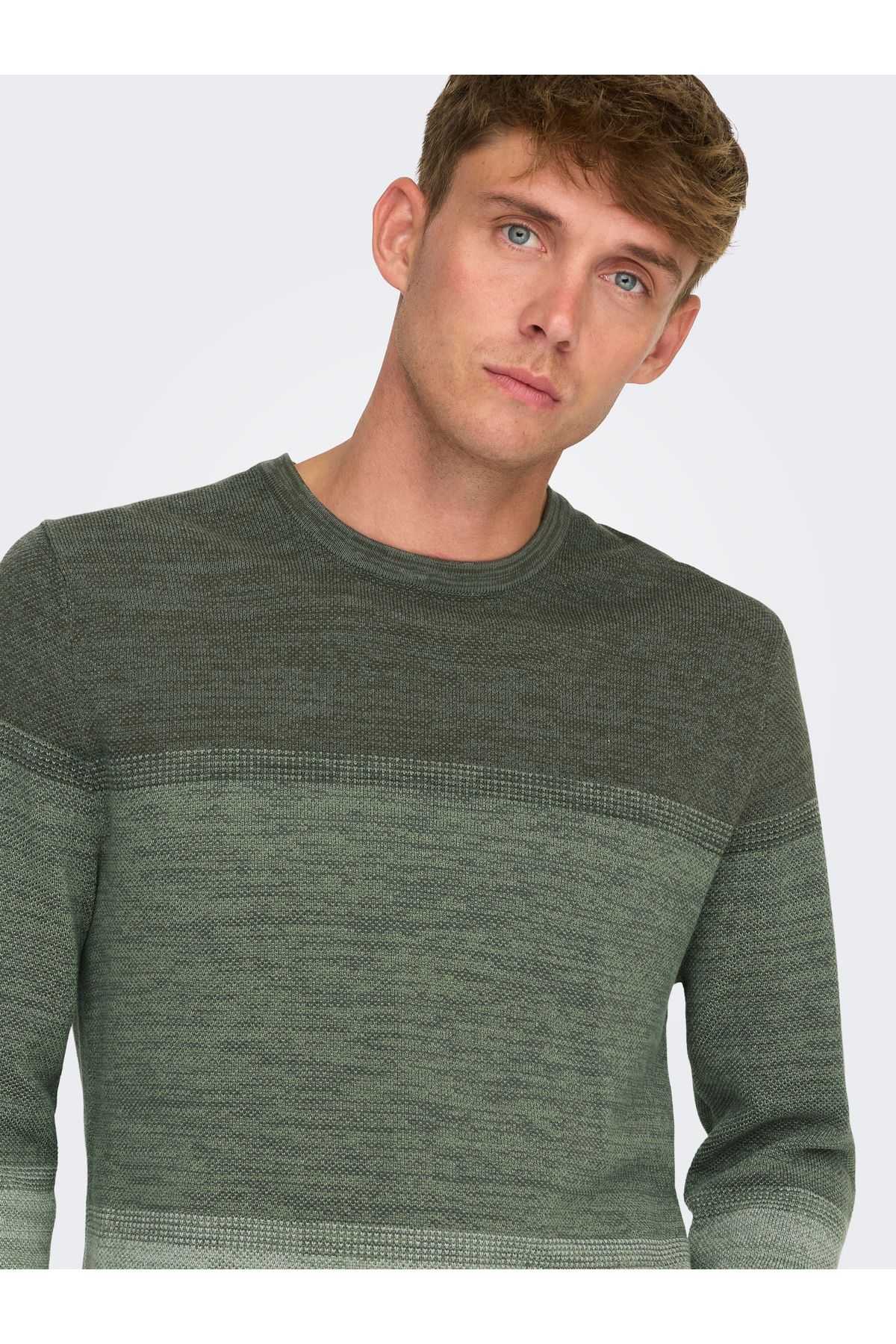 Only & Sons-Onsfelix Reg 12 – Crew Knit Castor Grey Noos 22029042 7