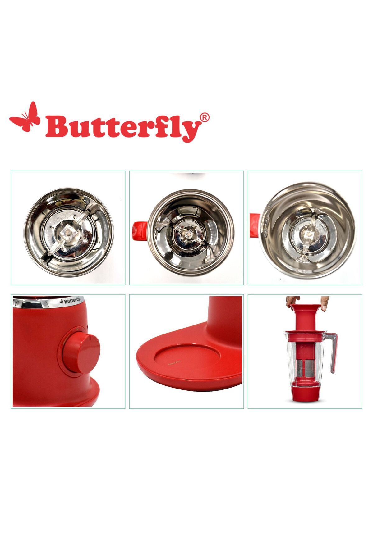 BUTTERFLY-Spectra Mixer Grinder - 750 W - 4 Jars 4