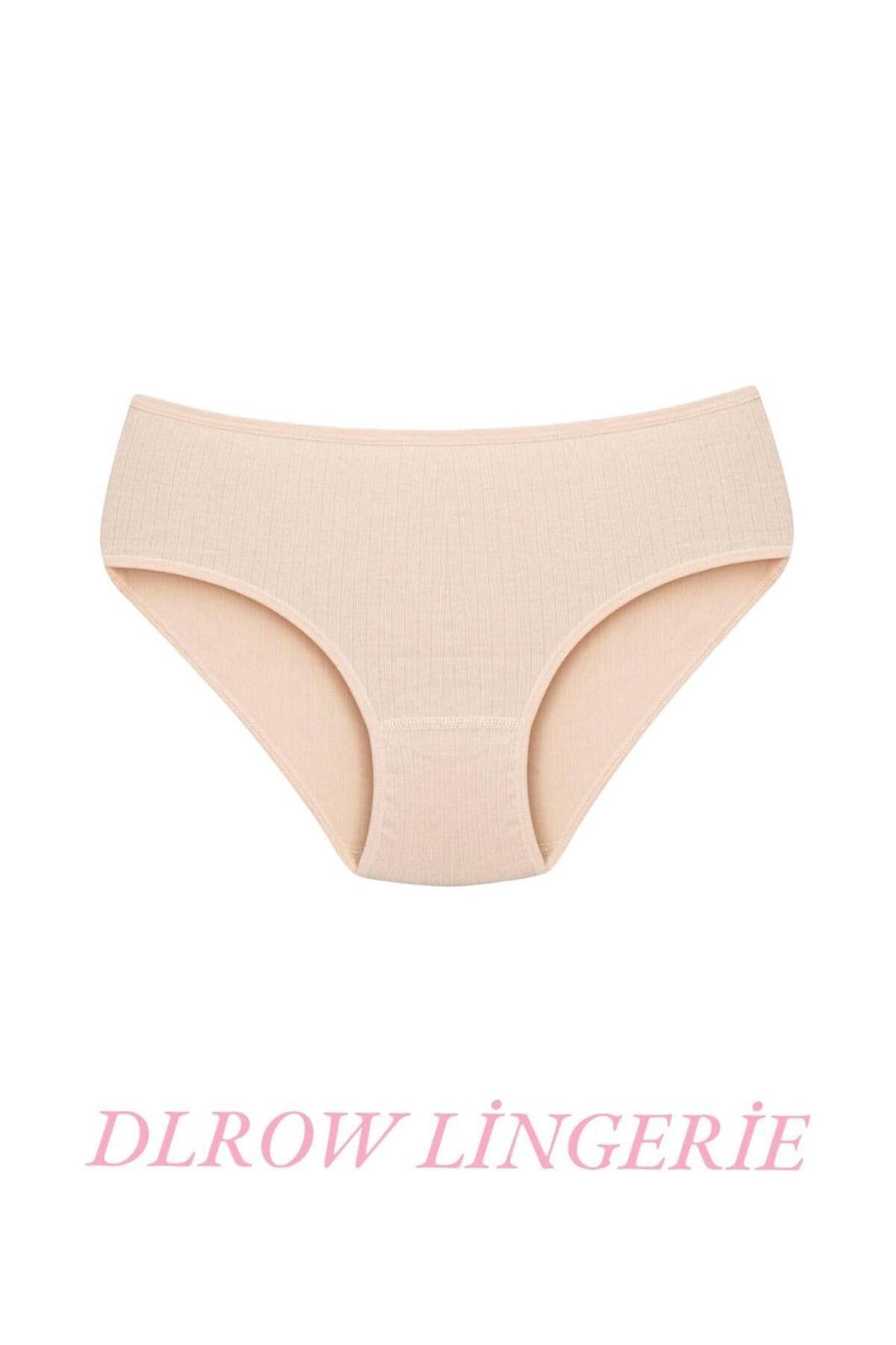 DLROW-Women's Ribbed 6-Piece High Waist Panties 2