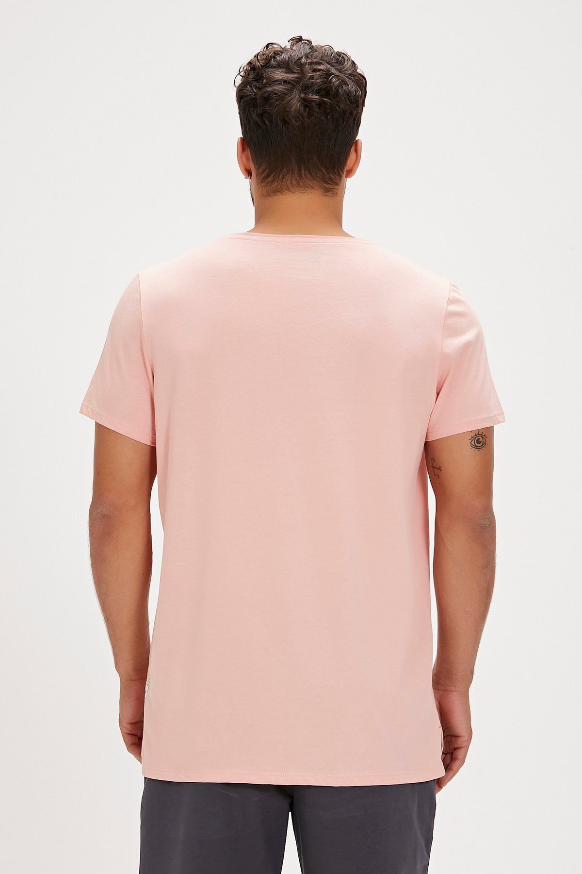 Bad Bear-Major Pink Basic Men's T-Shirt 5