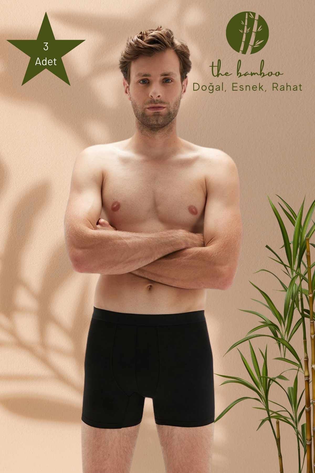 homme noir de weweus 3 super ince boxer naturel de bambou 1012
