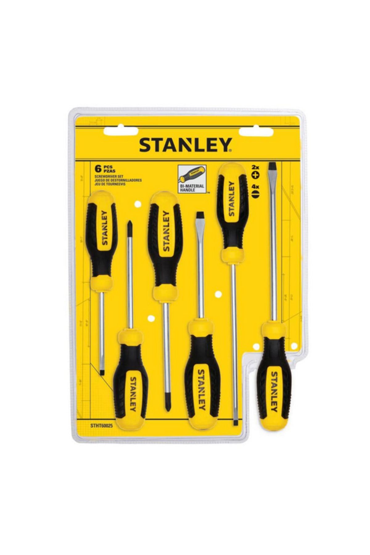 Stanley-مجموعة مفكات براغي دائرية من البلاستيك والفولاذ مكونة من 6 قطع 1