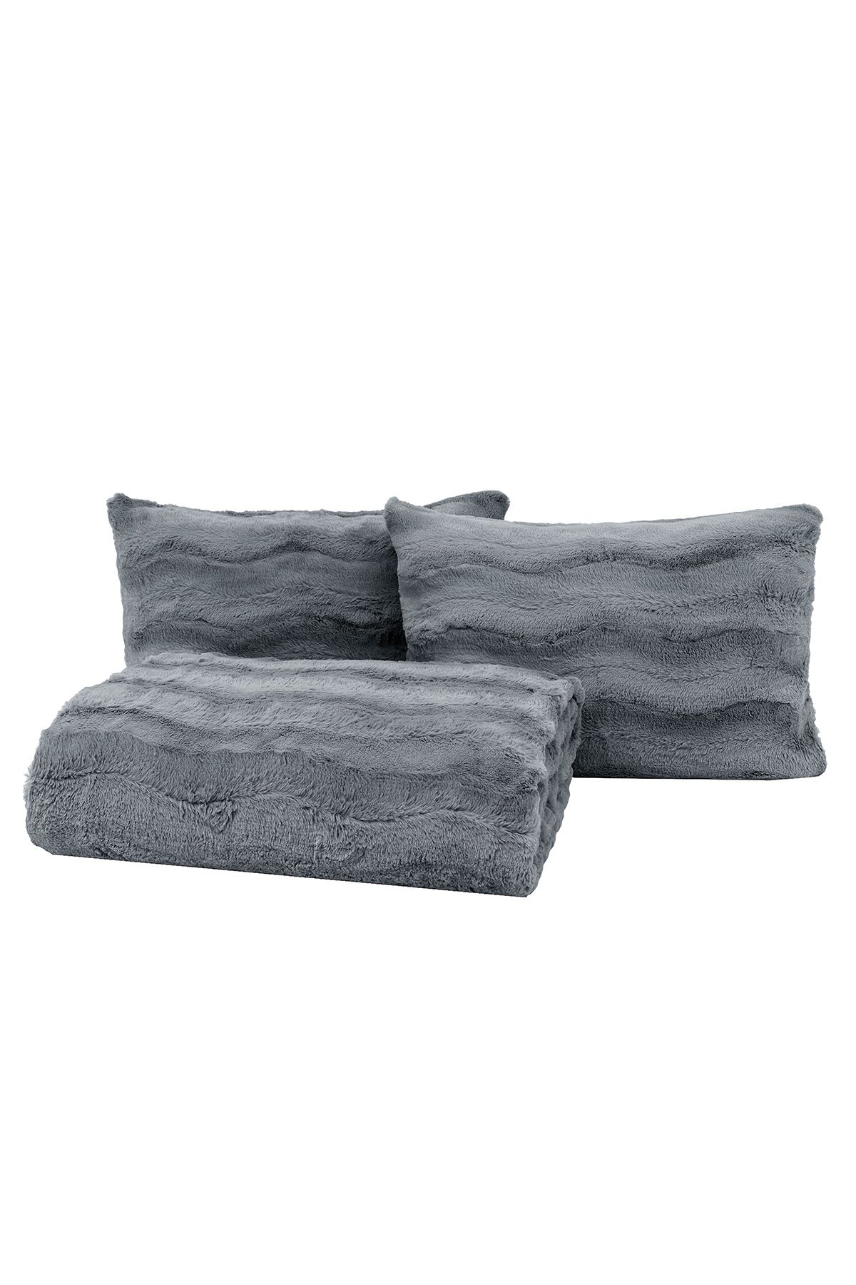 Yataş-Liza Anthracite Double Bedspread Set 3