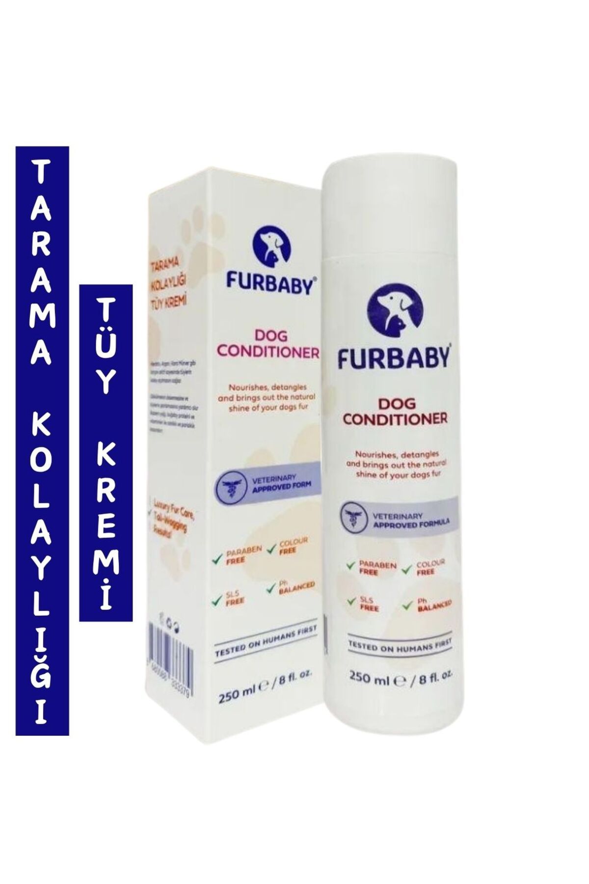 FURBABY Kolay Tarama Spreyi 250ML Kedi Köpek Kıtık Açıcı Tüy Bakım ve Sağlığı Dolaşıklık Giderici tüy kremi