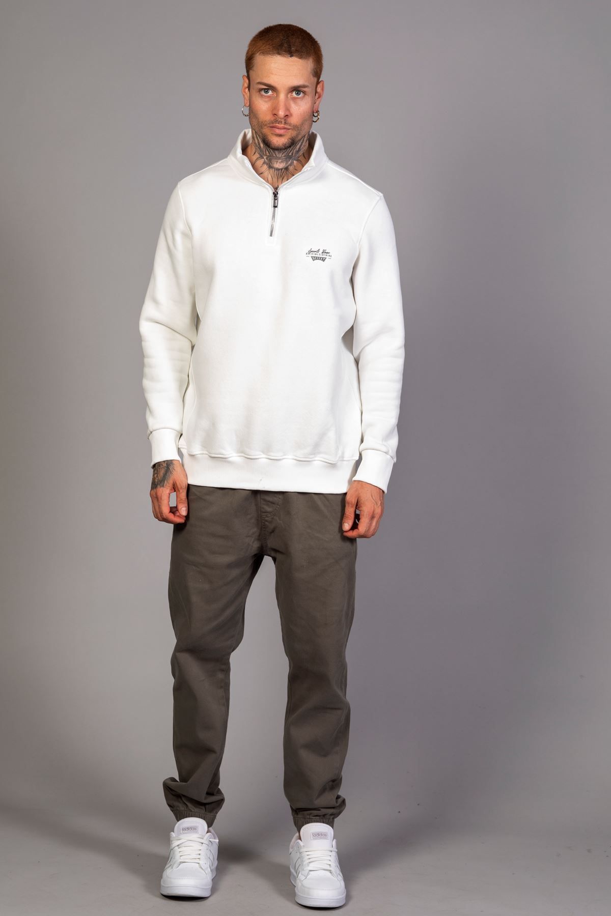 سویشرت مردانه چاپی ZIPPERED معمولی مناسب LTC Jeans