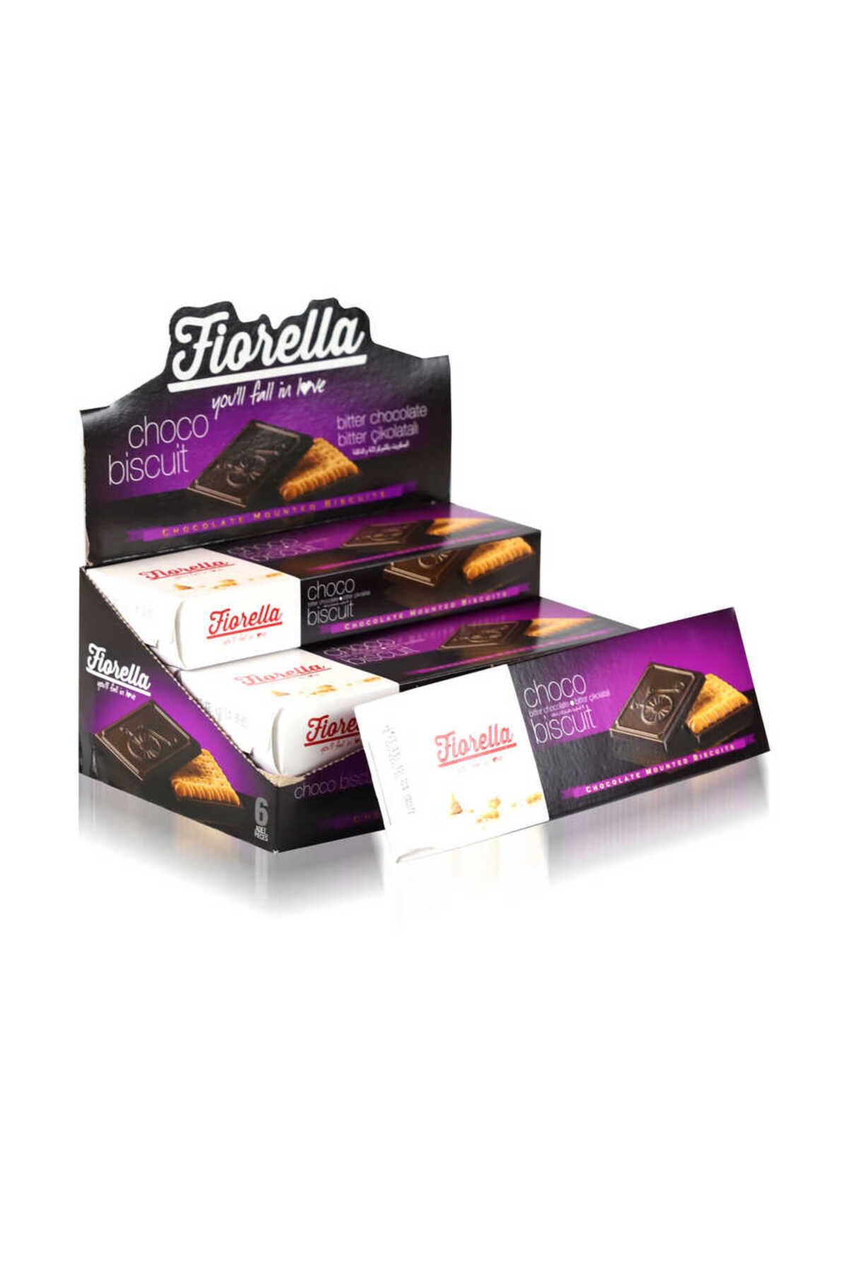 FIORELLA Chocobiscuit Bitter Çikolatalı Bisküvi 102 Gr. 6 Adet (1 Kutu)