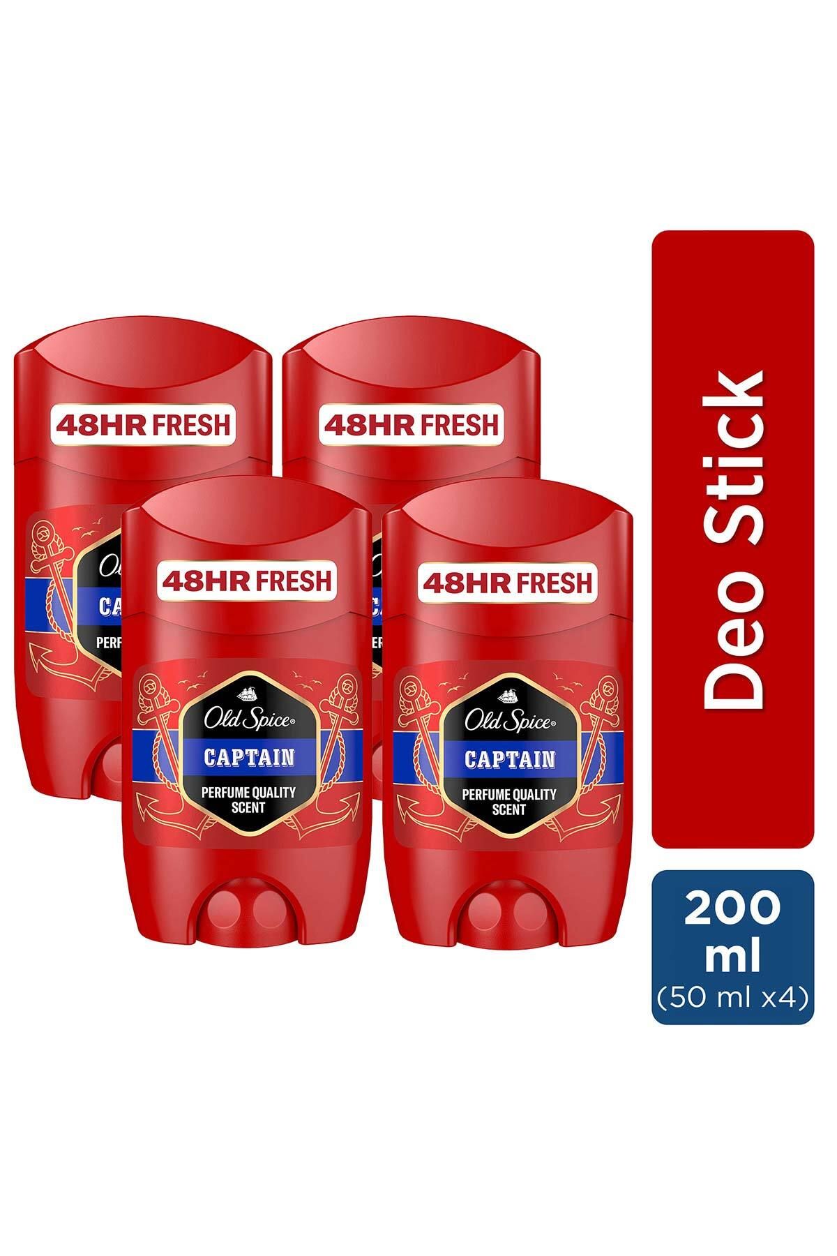 Old Spice Captain Erkekler İçin Stick Deodorant 50 ml x 4