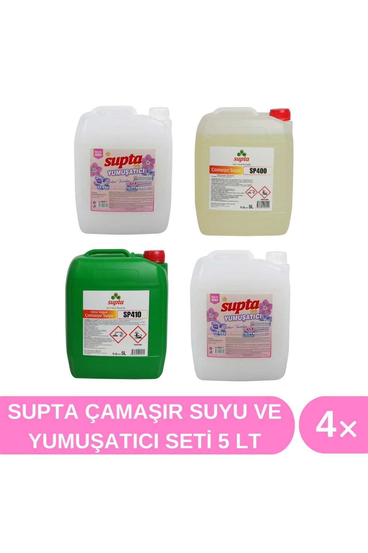 Supta Çamaşır Suyu Ve Yumuşatıcı Seti 5 Lt