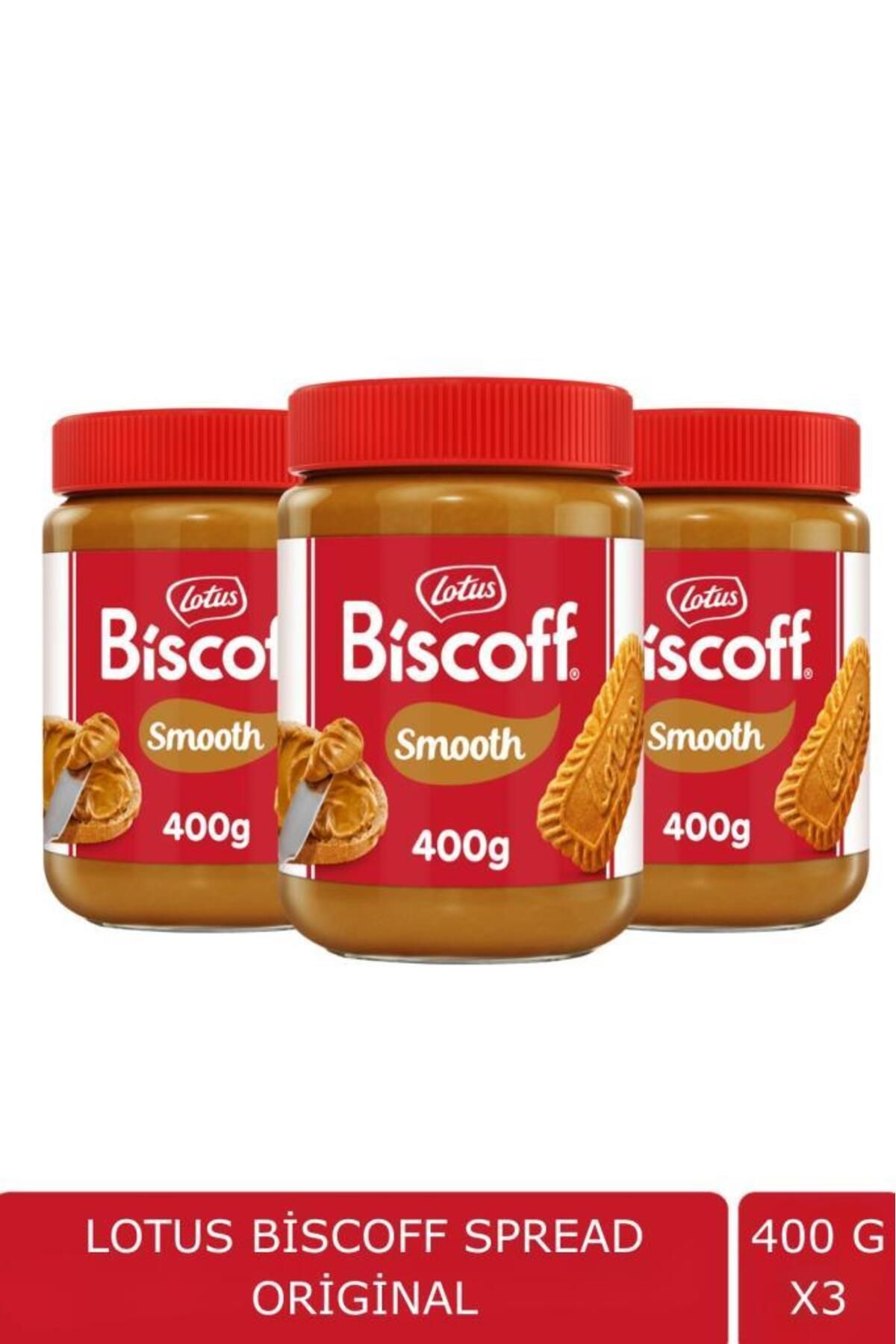 Lotus Biscoff Spread Sürülebilir Bisküvi Kreması Ezmesi 400 gr X 3adet