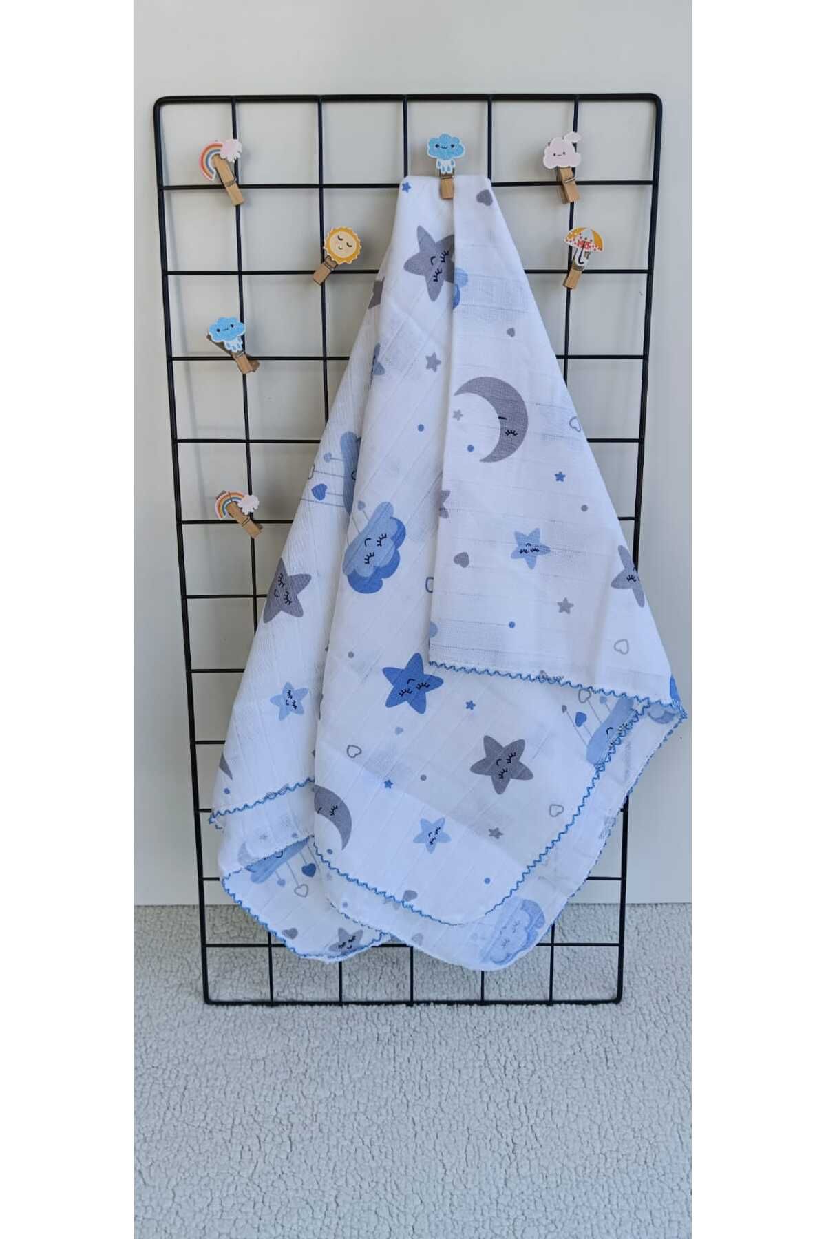 Bilge Trend-Multi-Purpose Muslin Blanket 80X90 cm Baby & Newborn Muslin Blanket, Swaddle, Diaper 1