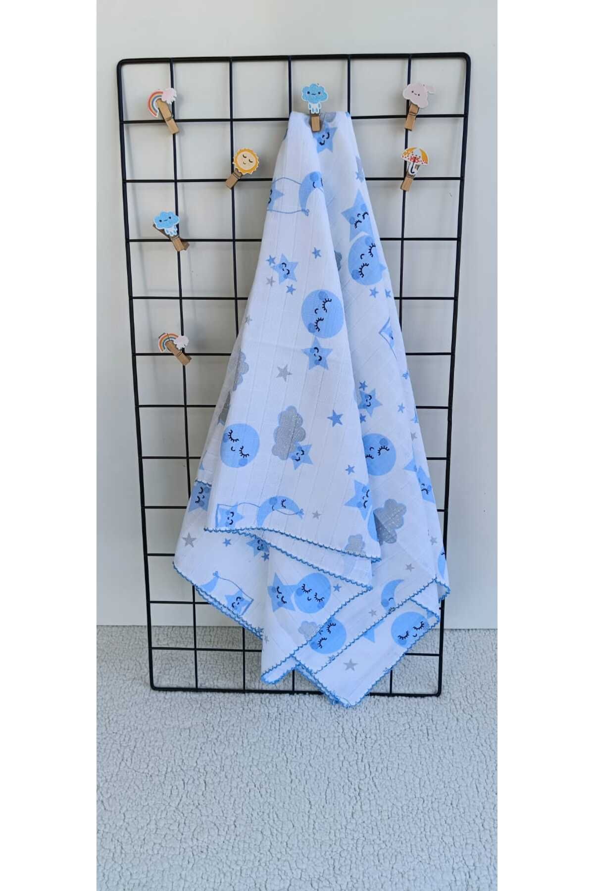 Bilge Trend-Multi-Purpose Muslin Blanket 80X90 cm Baby & Newborn Muslin Blanket, Swaddle, Diaper 1