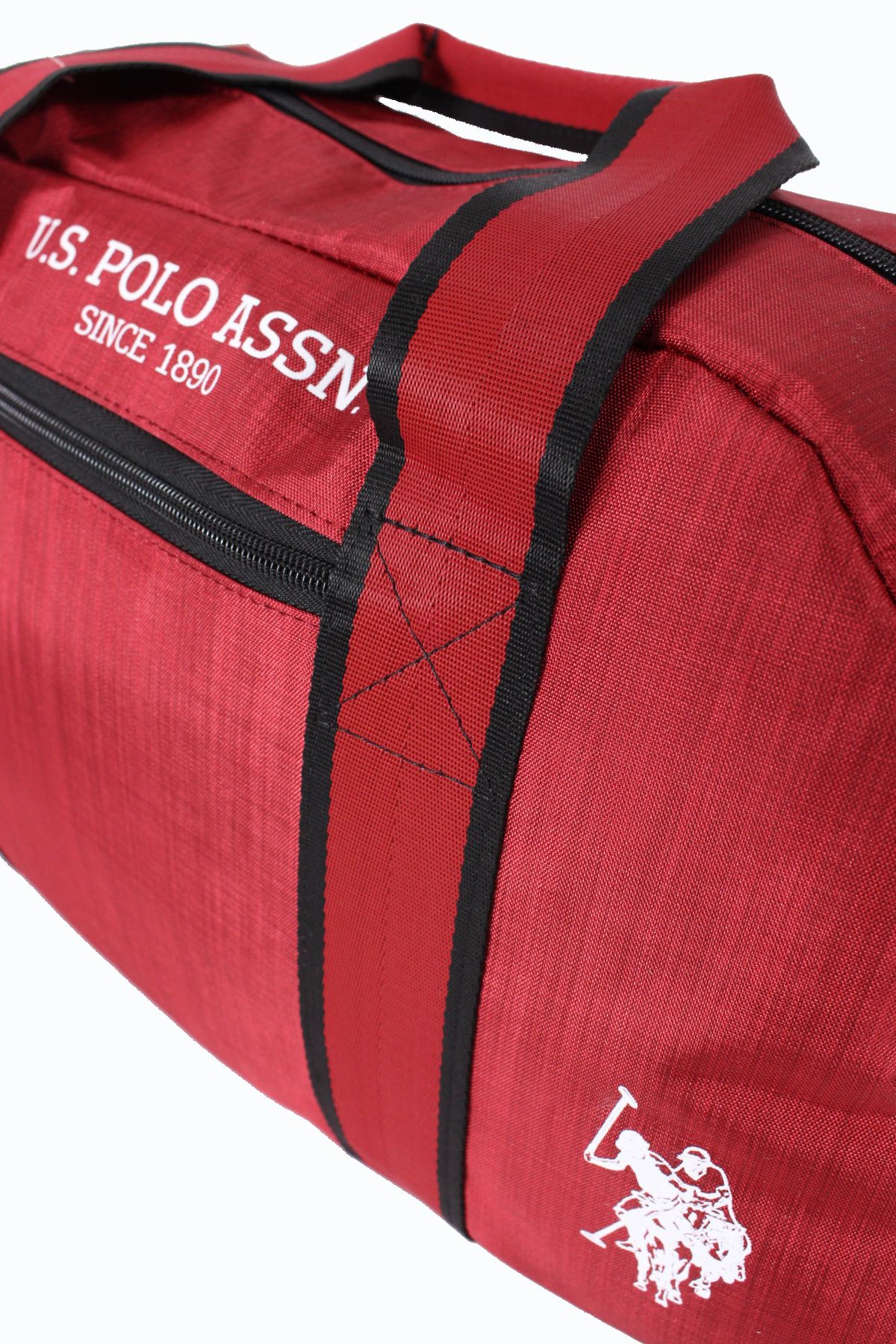 کیف شانه ای قرمز مردانه و زنانه PLDUFF23820 کیسه دوفل متوسط ​​قرمز U.S. Polo Assn.
