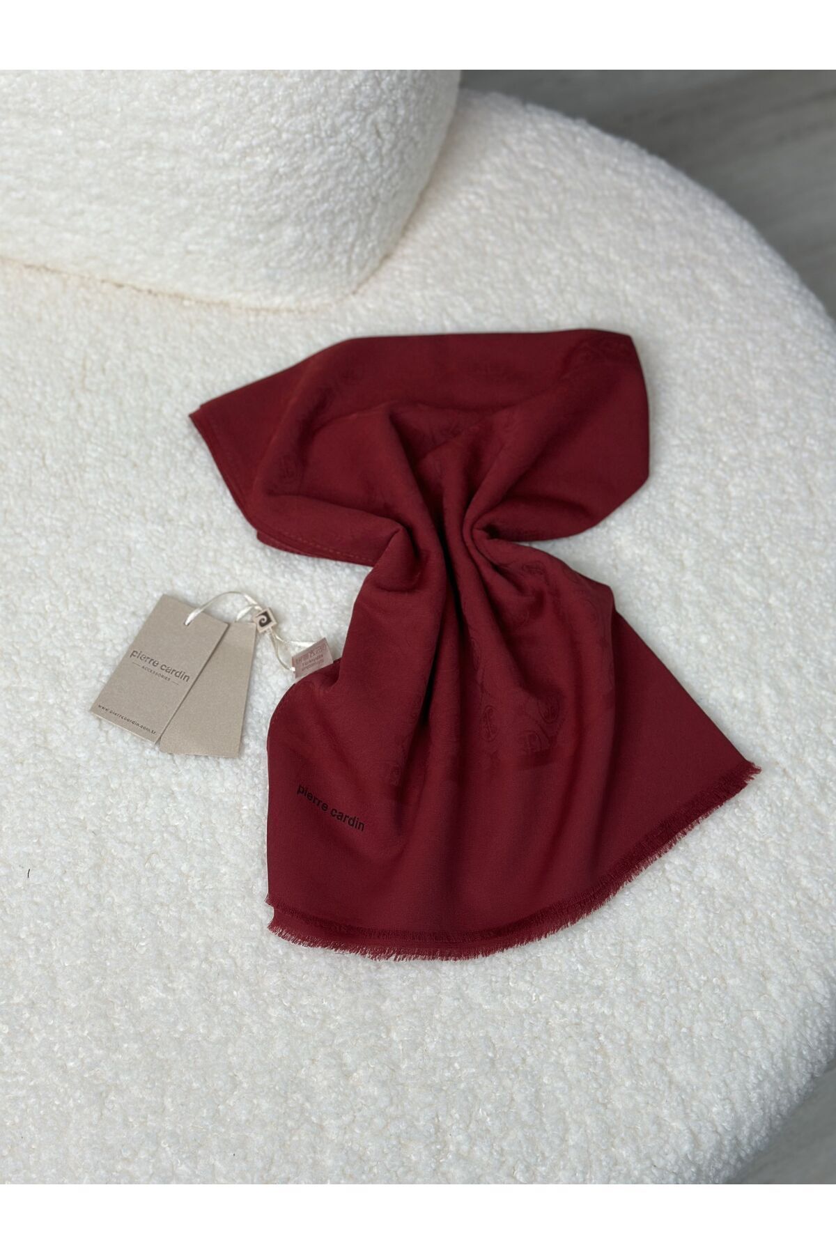 Pierre Cardin-Semra Ilhan - Cotton Shawl Red 5