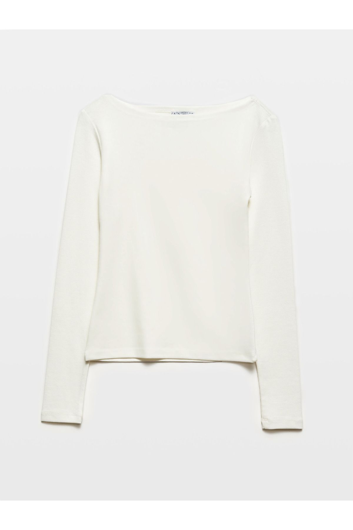 Dilvin-Boat Neck Long Sleeve Ball 1