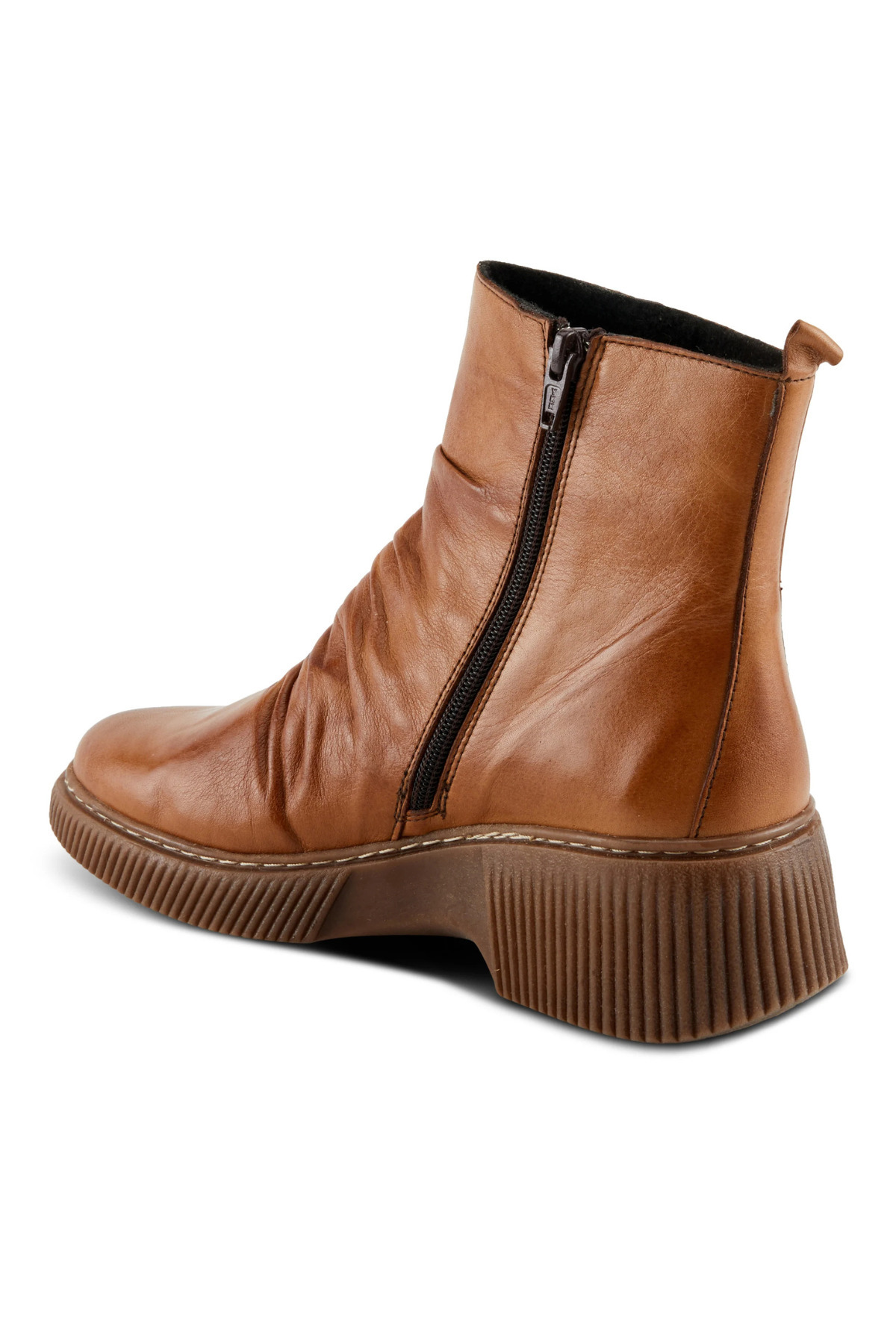 İNZE AYAKKABI-Tan Genuine Leather Boots - Model Name: Turtle Eye 4