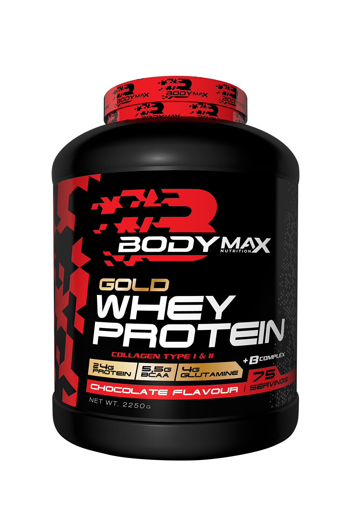 BODYMAX-Gold Whey Protein 2250g Chocolate Creatine 300g |   Shaker Included |   Sportsman Combination Set 2