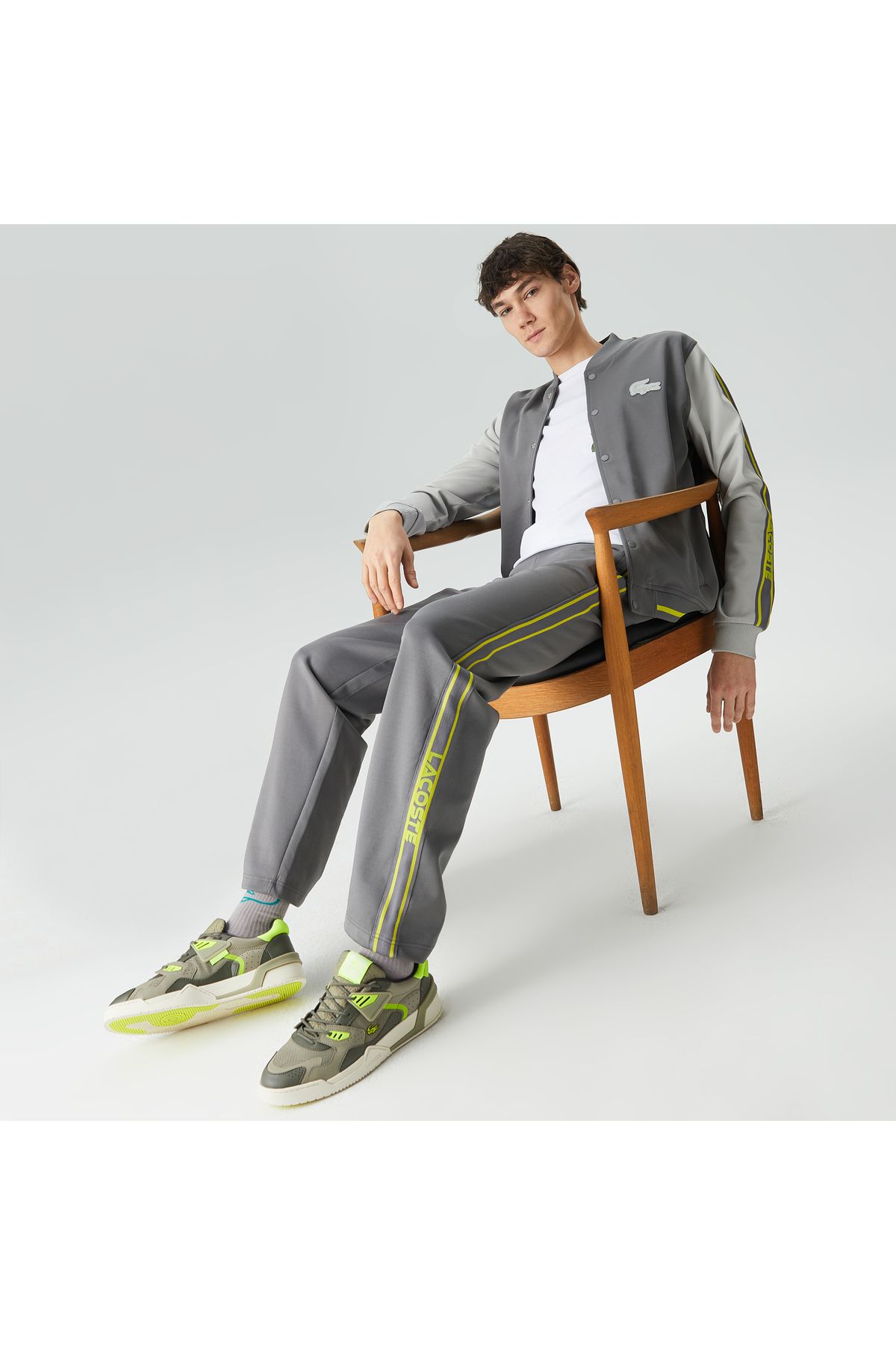 ست گرمکن خاکستری مردانه House of Superstep X لباس Lacoste