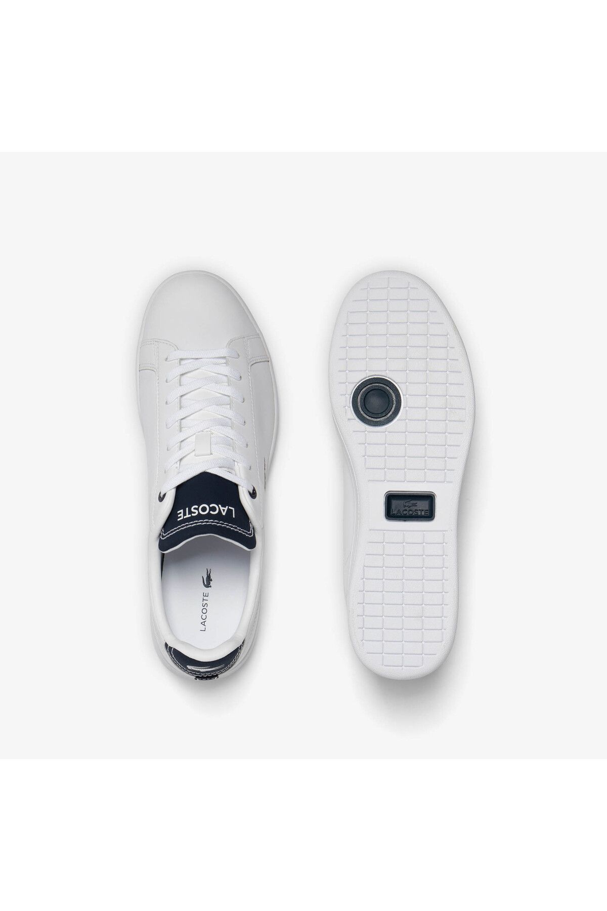 اسنیکر سفید مردانه کفش ورزشی پوست کارنابی حرفه ای Lacoste