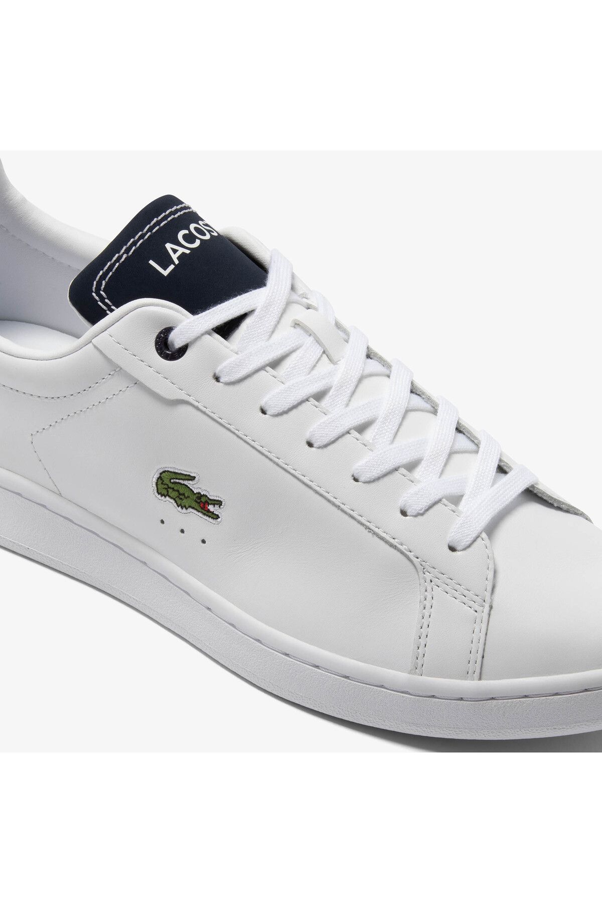 اسنیکر سفید مردانه کفش ورزشی پوست کارنابی حرفه ای Lacoste