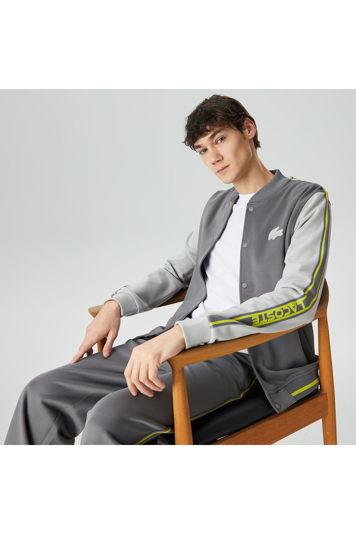 ست گرمکن خاکستری مردانه House of Superstep X لباس Lacoste