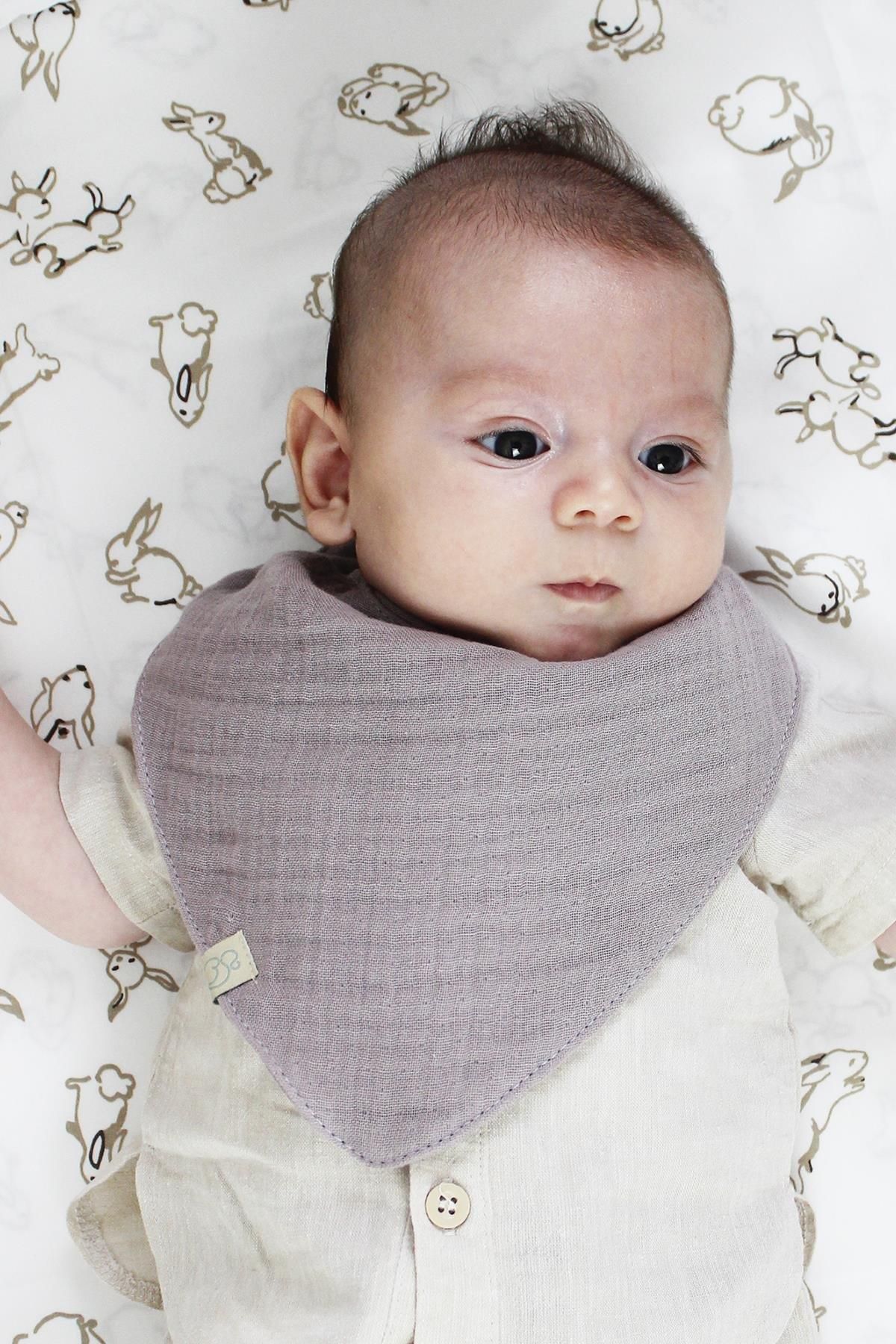 Bibaby-Organic Muslin Baby Scarf - Set of 3 4